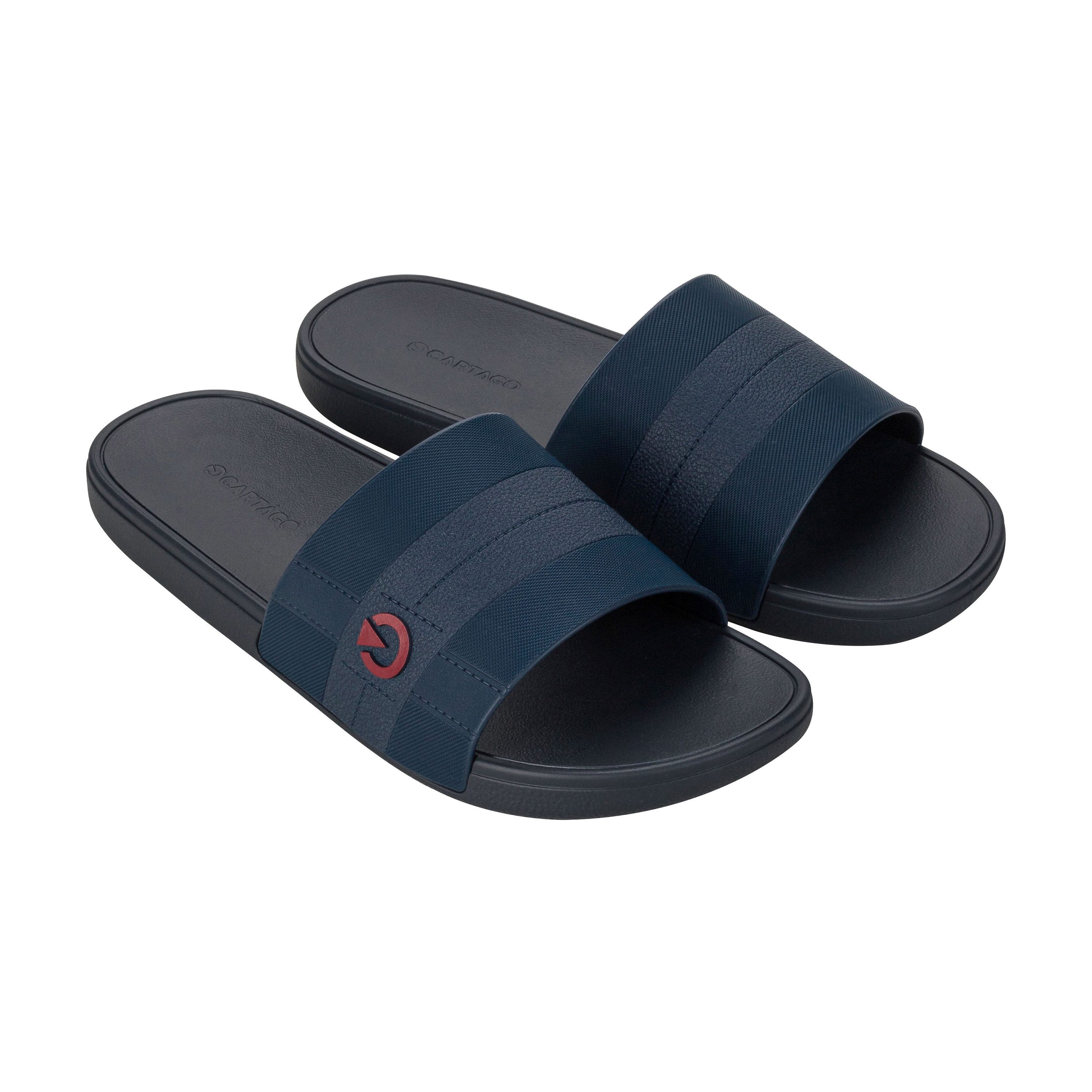 Cartago CARTAGO ATLANTA SLIDE AD - Slides Pantolette Basic Badeschlappen für Herren im schlichten Design