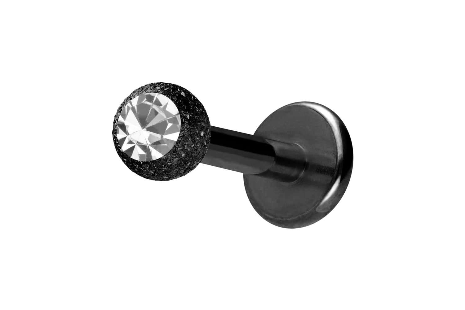 PIERCINGLINE Piercing-Set Chirurgenstahl Labret DIAMANTOPTIK + KRISTALL (Labrets, 1-tlg)