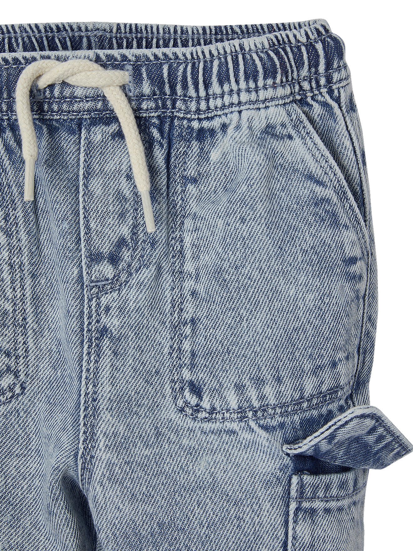vertbaudet Regular-fit-Jeans Baby Cargojeans mit Dehnbund Dehnbund