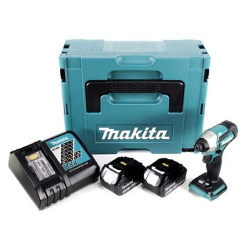 Makita Akku-Schlagschrauber DTD 155 RMJ 18 V Brushless Li-Ion Akku Schlag Schrauber im Makpac + 2