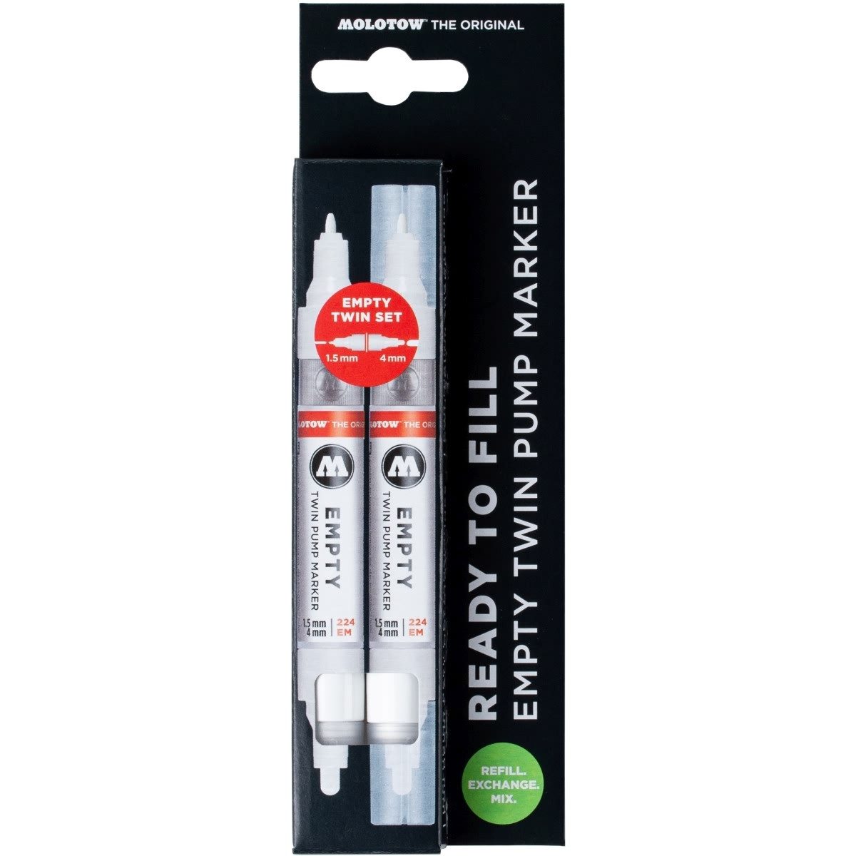 Permanentmarker Empty Pump Marker 224 EAM Acrylic Twin VE=2 Stück