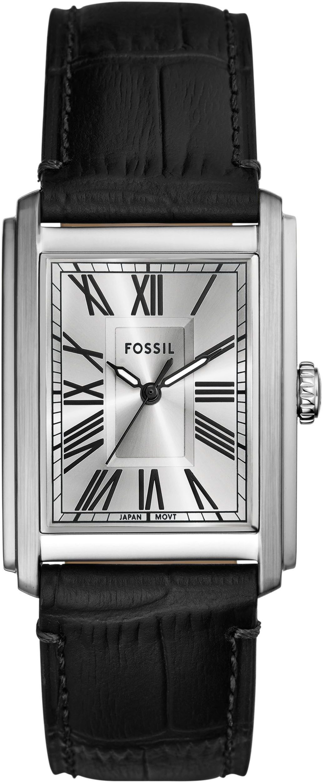 Fossil Quarzuhr CARRAWAY FS6078, Armbanduhr, Herrenuhr, Lederarmband, analo günstig online kaufen