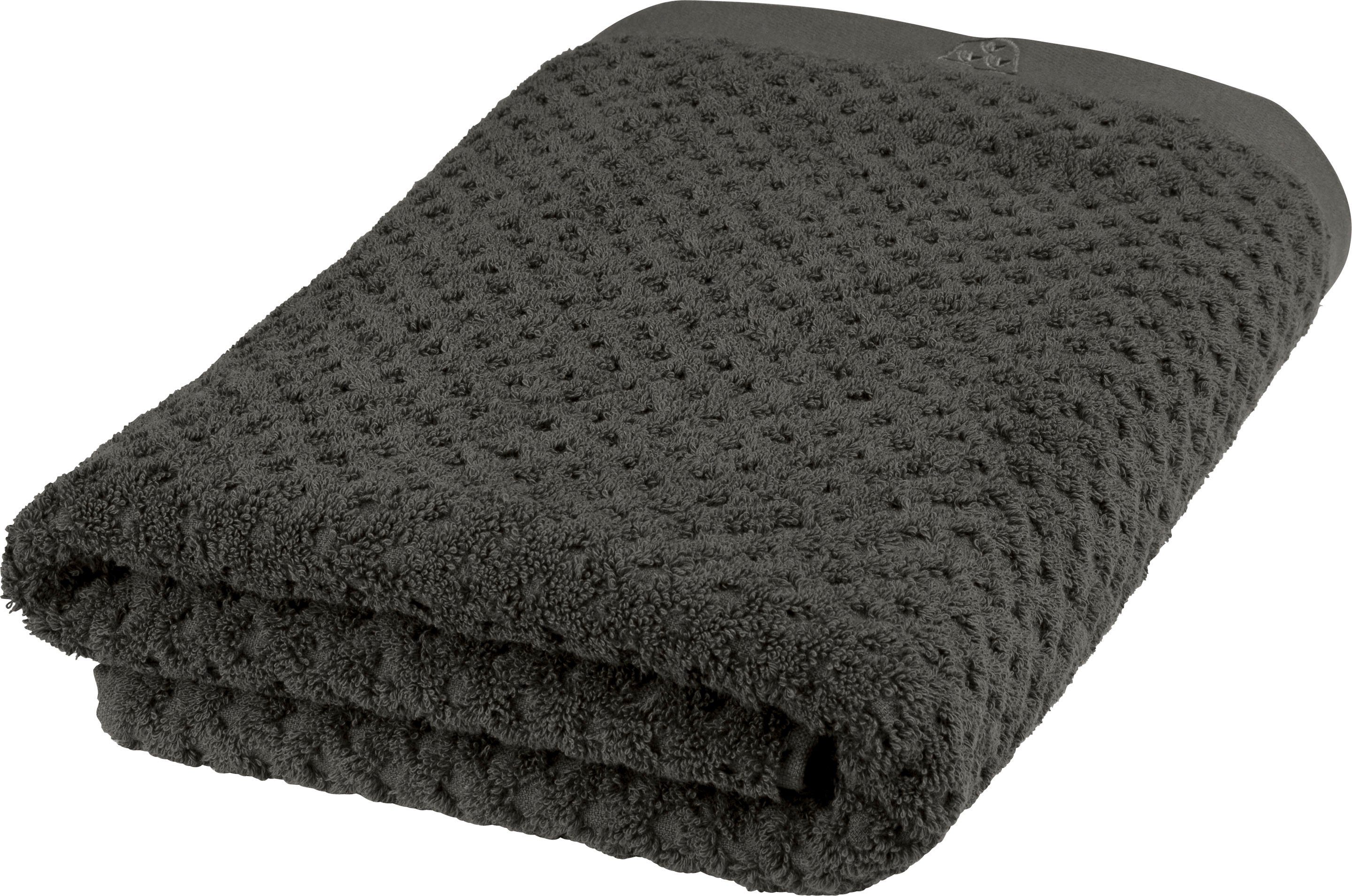 ROSS Duschtuch Harmony, Frottier (1-St), 100 % Baumwolle, Hoch Tief Struktu günstig online kaufen