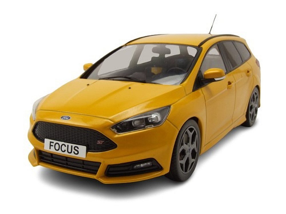 MCG Modellauto Ford Focus ST Turnier Kombi 2014 gelb, Maßstab 1:18