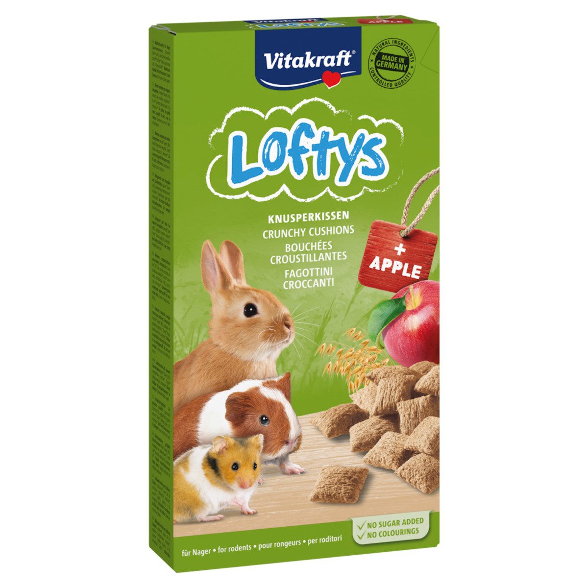 Vitakraft Nager Lofty's + Apfel 100 g, für: Kleintier