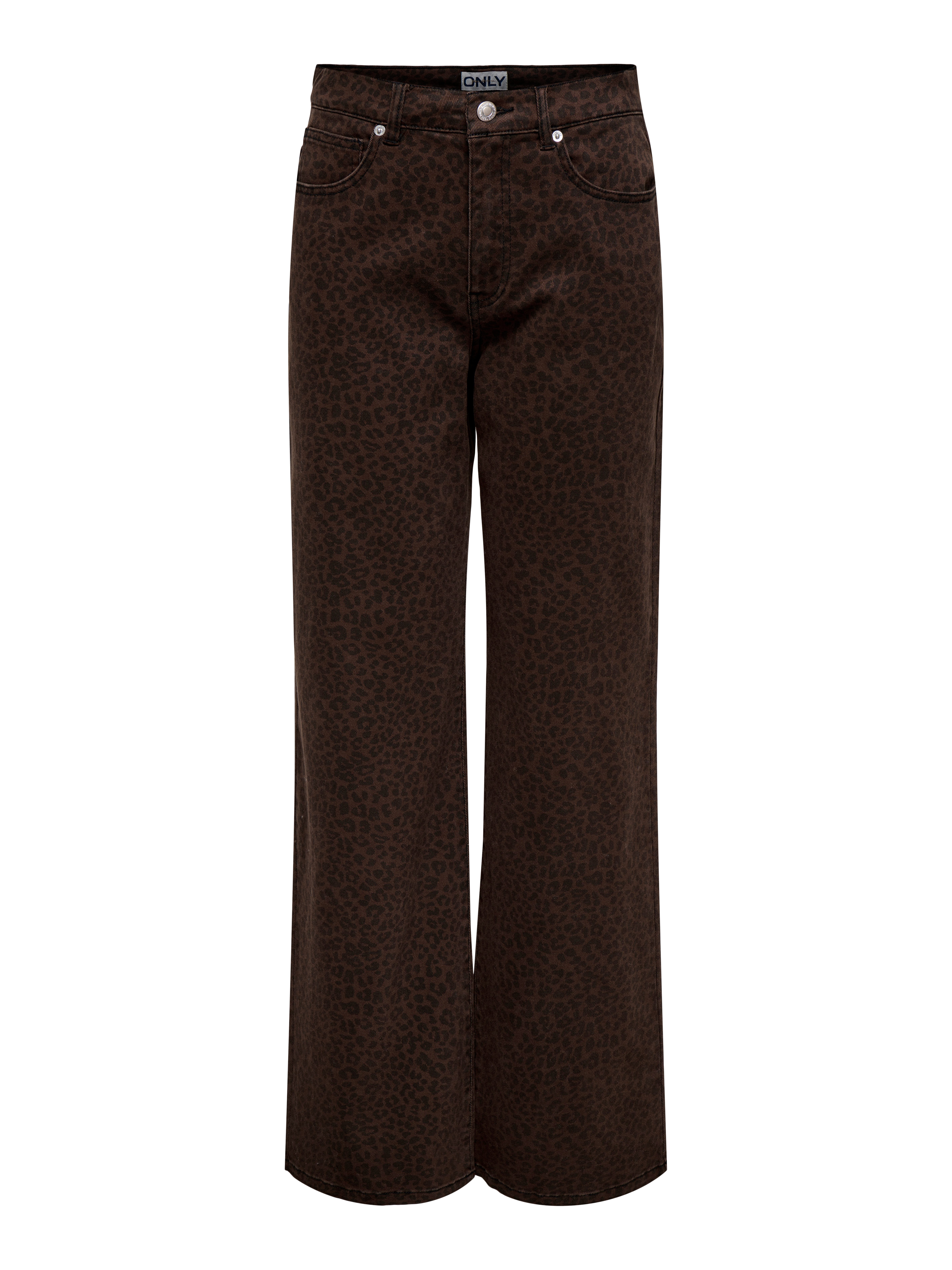 ONLY High-waist-Jeans ONLMADISON HW WIDE ANIMAL PANT PNT Baumwollmischung – Bild 5 von 5