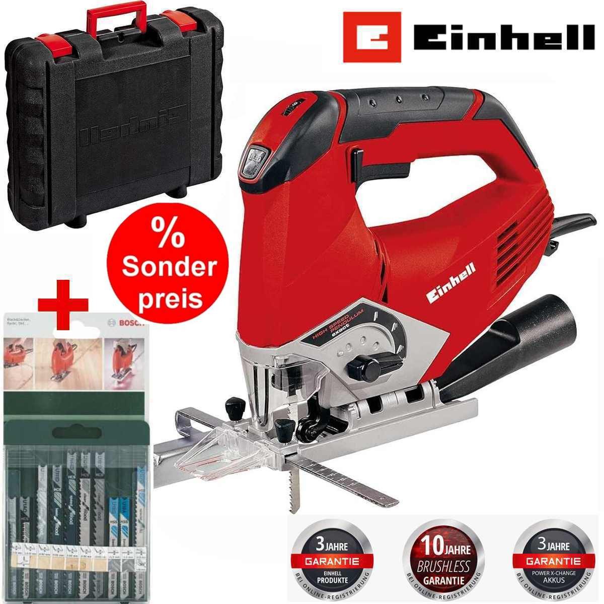 Einhell Pendelhubstichsäge TE-JS 100 750W 4-Stufen Pendelhub Koffer 10x Bos günstig online kaufen