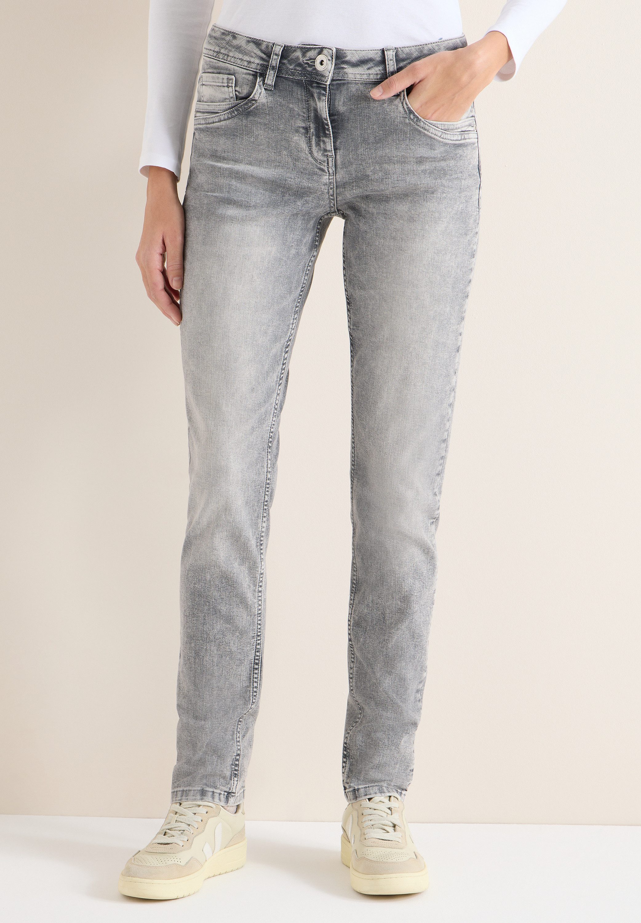 CECIL Straight-Jeans im Denim-Style