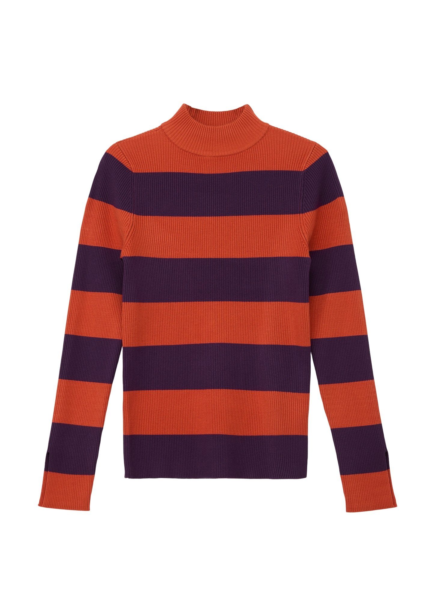 STRIPE Strickpullover Junior Colour-Blocking-Optik in VIOLET s.Oliver