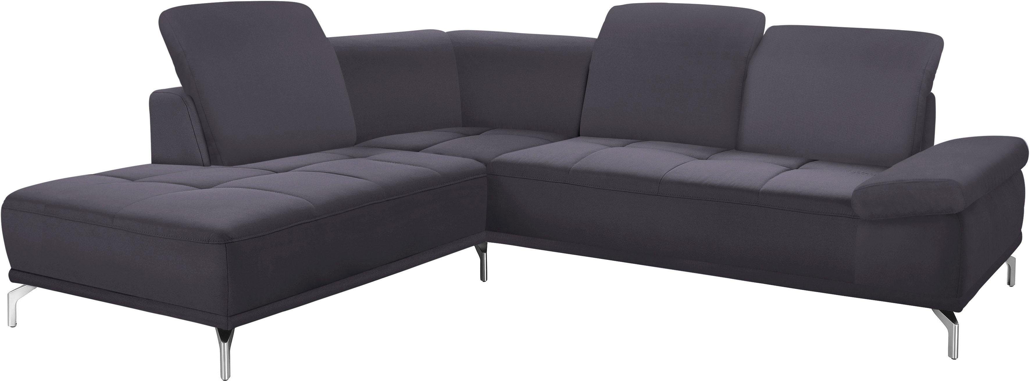 Places of Style Ecksofa "Caluna", Inkl.Sitztiefenverstellung, wahlweise mit günstig online kaufen