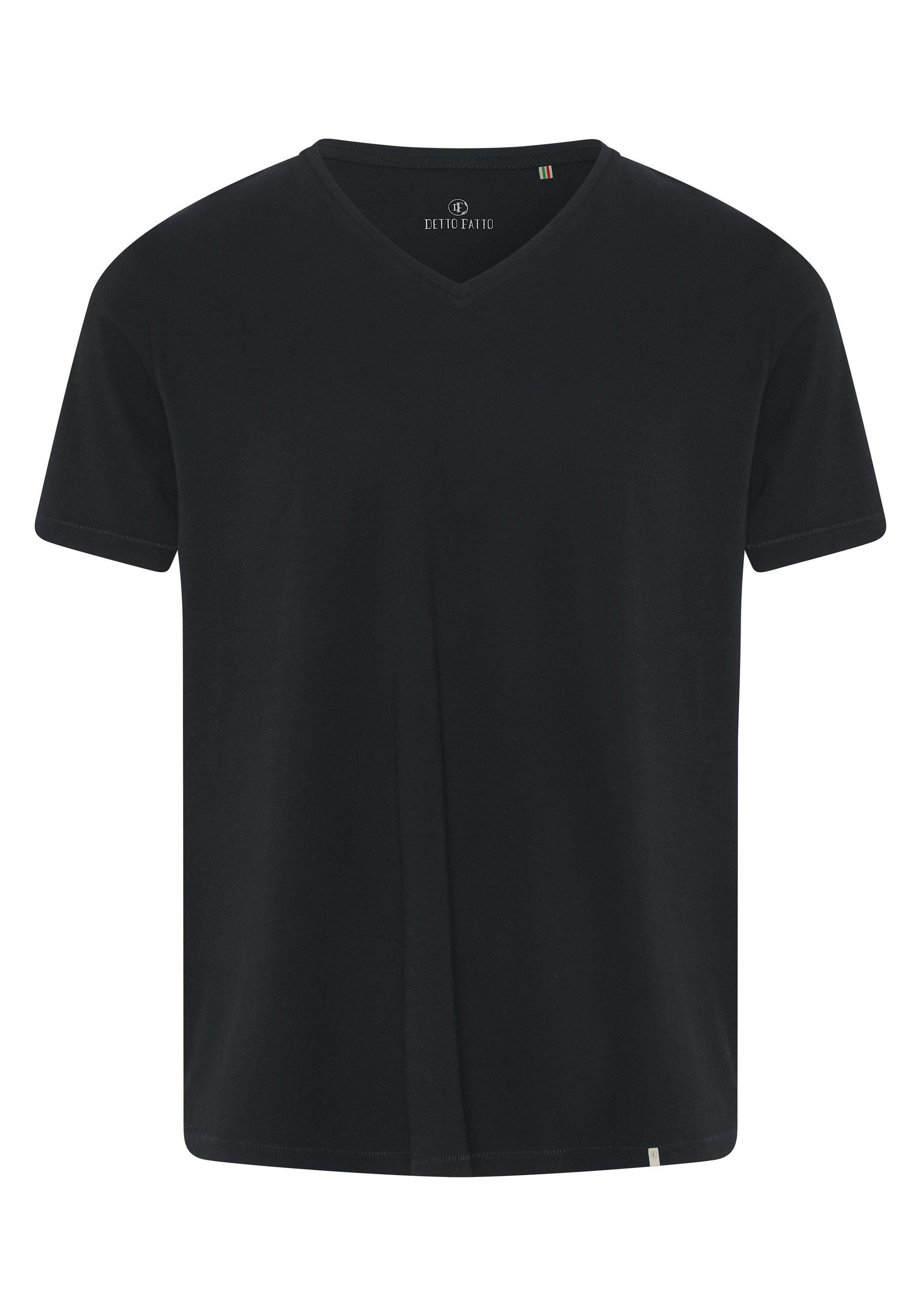 Detto Fatto T-Shirt im Basic-Stil 90 Black