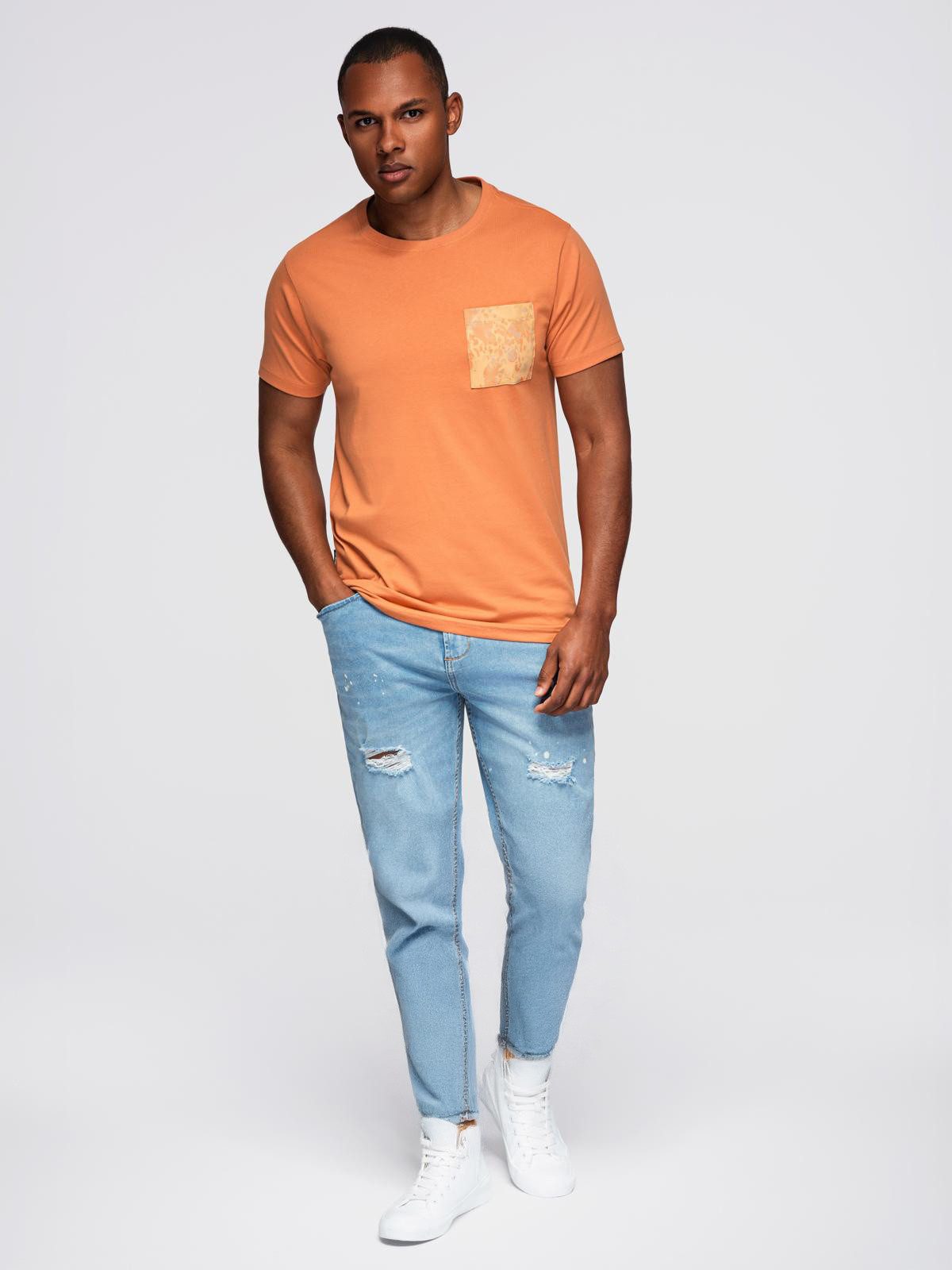 OMBRE Print-Shirt -Shirt aus Baumwolle mit bedruckter Tasche