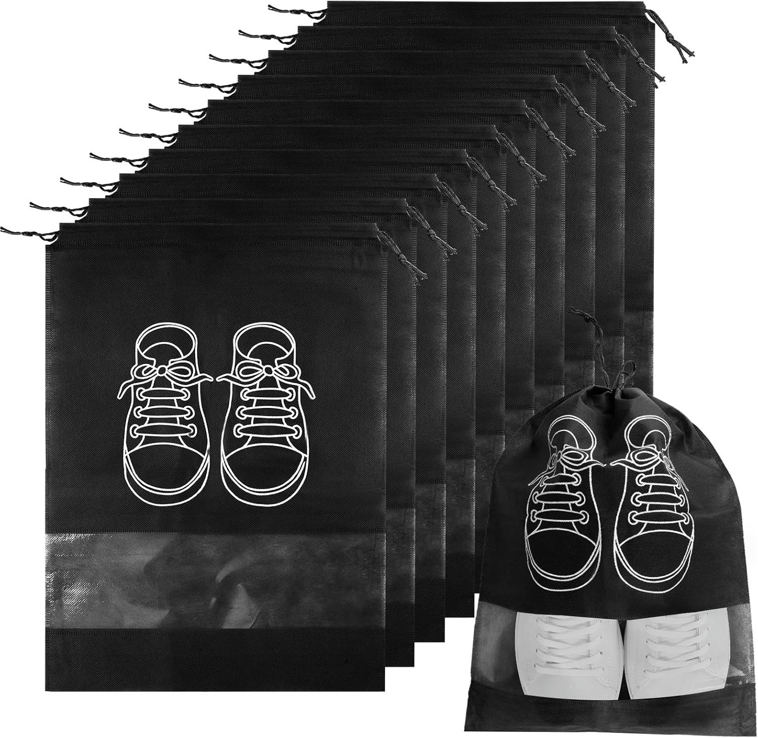 Coonoor Kofferorganizer 5/10 Stück Schuhbeutel Reise, Staubdicht Schuhtasche wasserdichte (10-tlg)