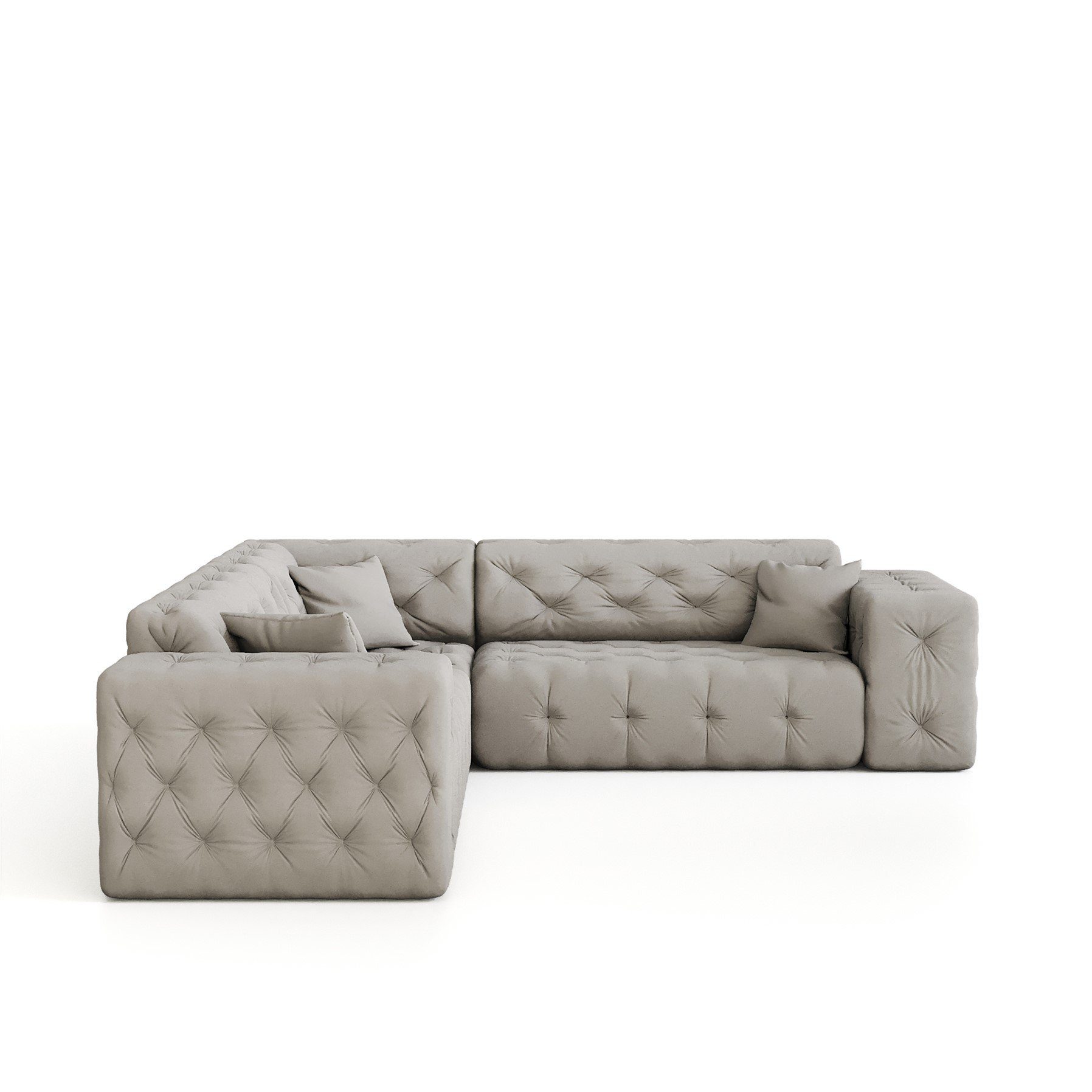 Ecksofa Ecksofa Koralle Möbel Seite Designersofa Opera in Velvet universal CHANTAL Fun Stoff