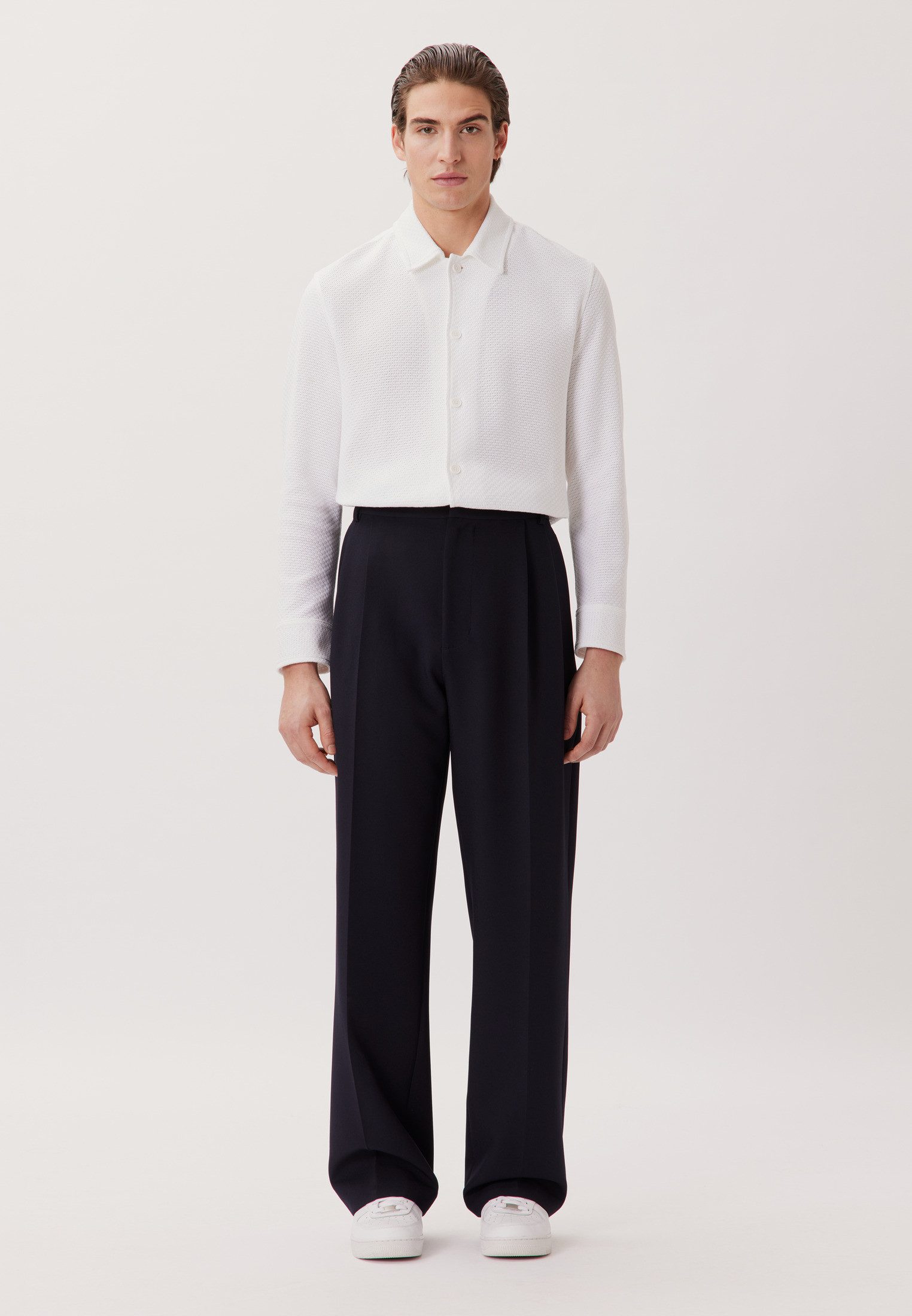 studio seidensticker Businesshemd Studio Regular 1/1 Reverskragen Struktur