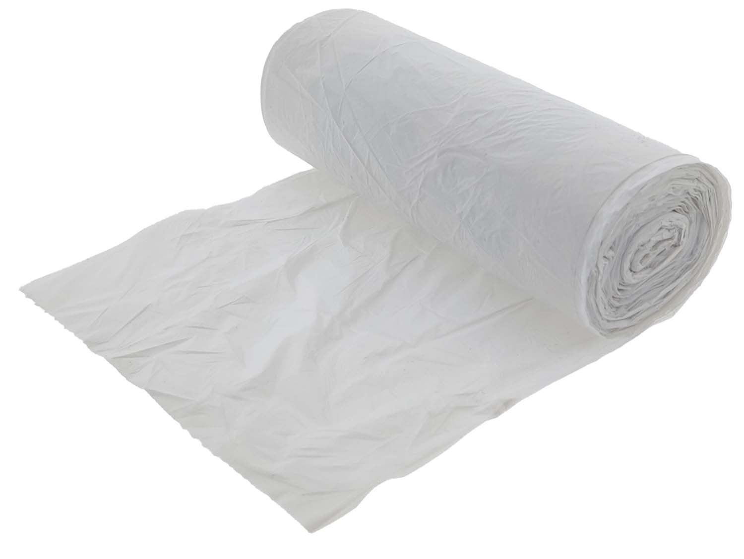 CLEAN and CLEVER Müllbeutel 1000 Müllbeutel 60L weiß – Robuste Abfallsäcke, Zubehör für handelsübliche Mülltonnen oder Abfalleimer, Mülltüten Abfalltüten Abfallbeutel Müllsäcke Polybeutel