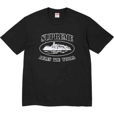 Supreme T-Shirt Corteiz Rules The World Tee schwarz (FW23T58)