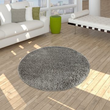 Hochflor-Teppich Moderner Hochflor Qualität, TT Home, rund, Höhe: 44 mm