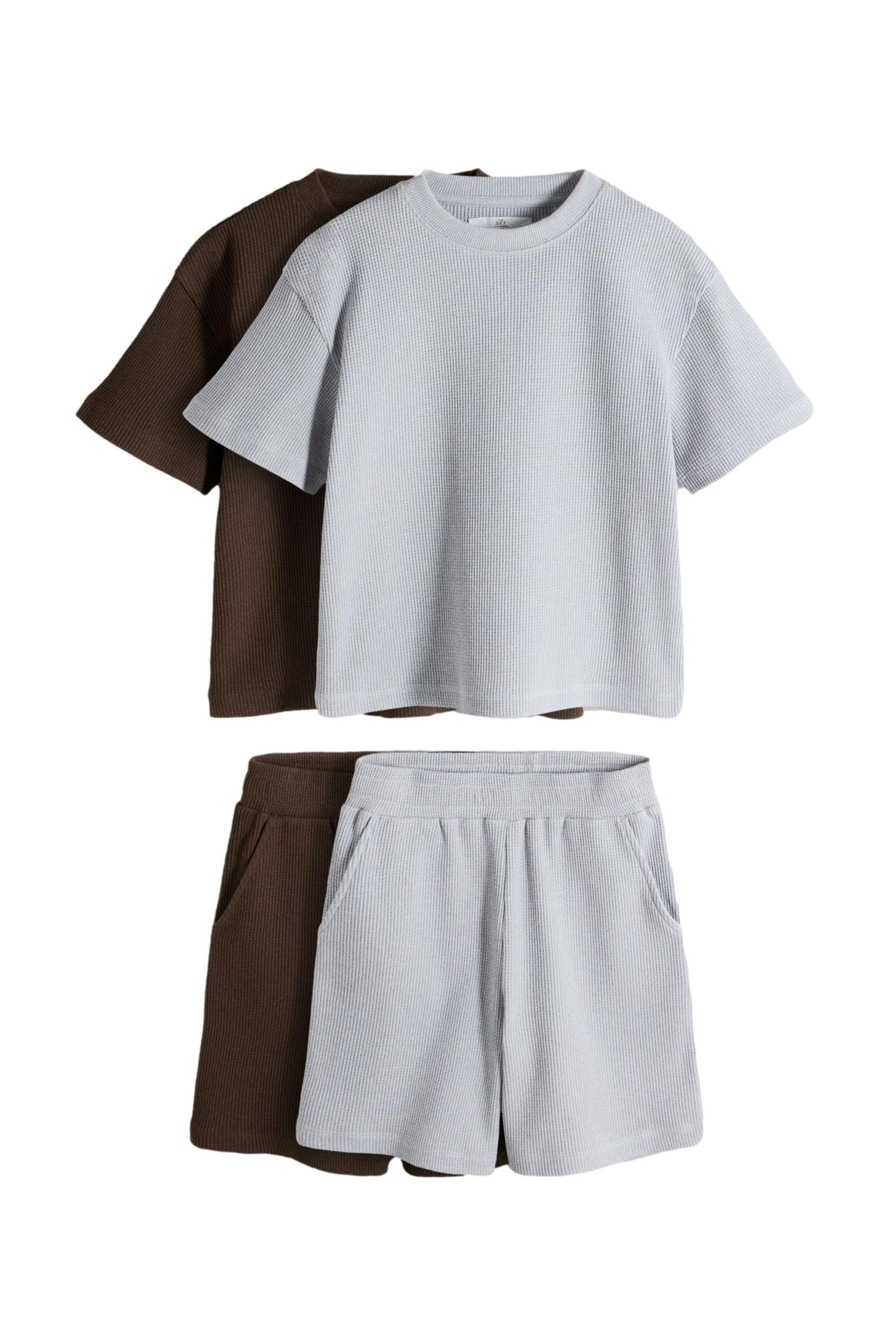 Shorty The Set Schlafanzug mit T-Shirt + Shorts, 2er-Pack