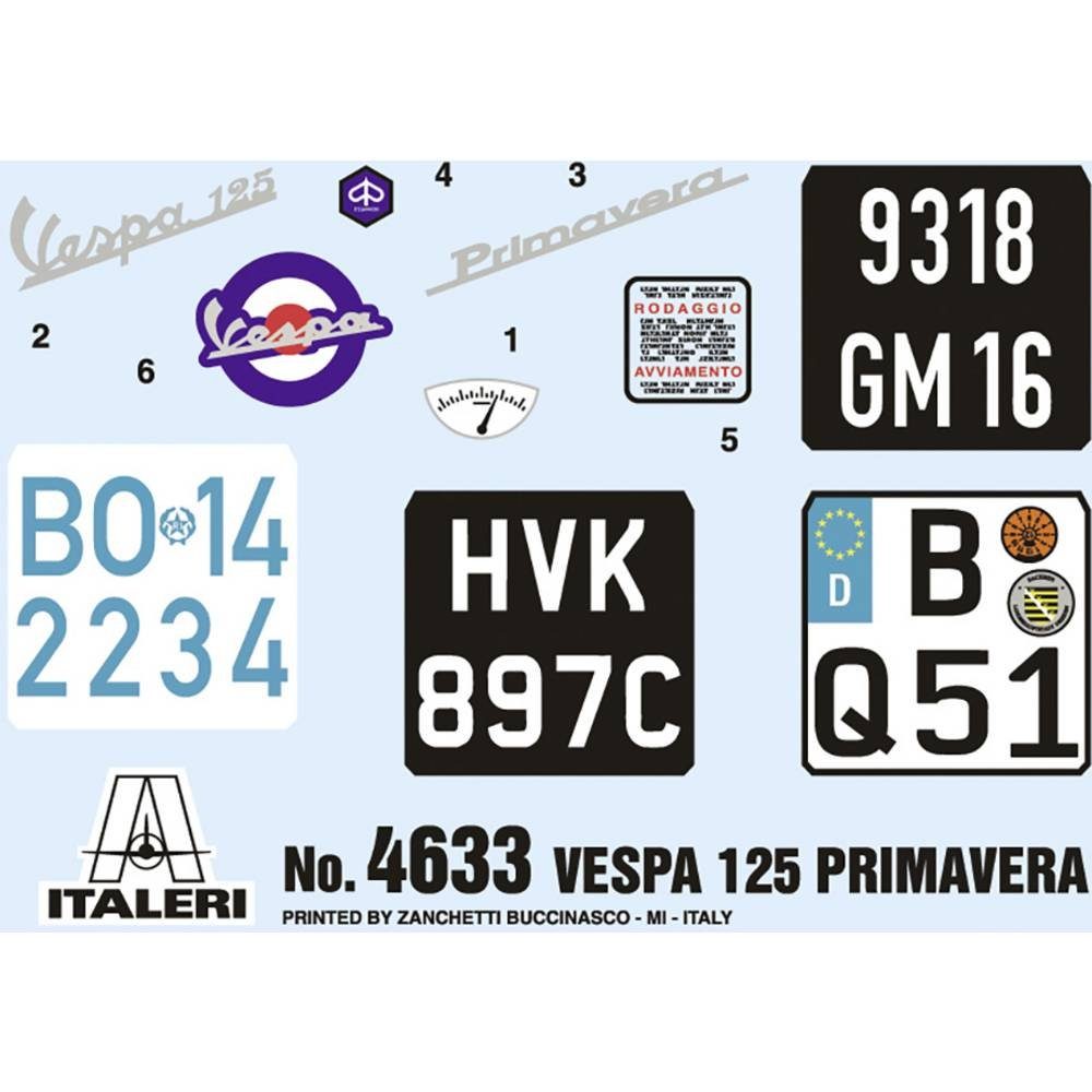 Italeri Modellbausatz Motorradmodell Bausatz 4633