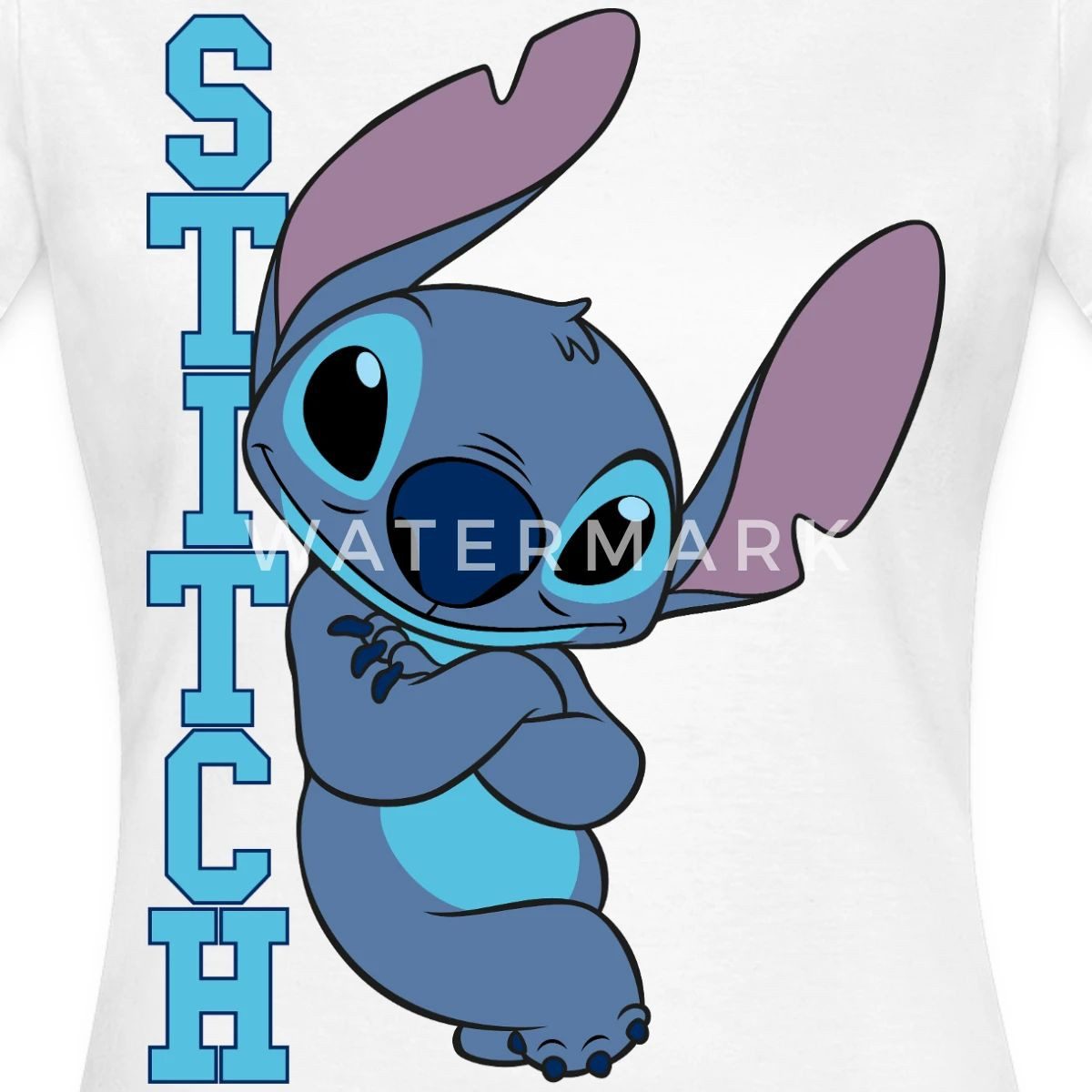 Spreadshirt T-Shirt Lilo & Stitch, Stitch Mit Schriftzug Frauen T-Shirt (1- günstig online kaufen
