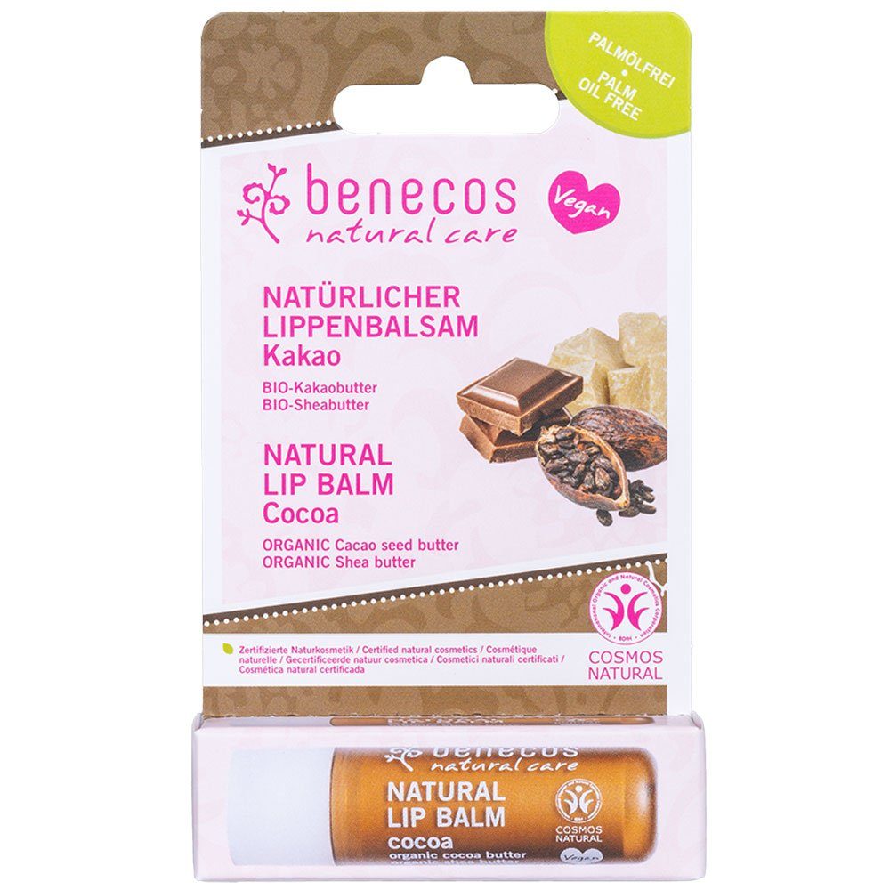 Benecos Gesichtspflege Lip Balm Kakao, 4.7 g