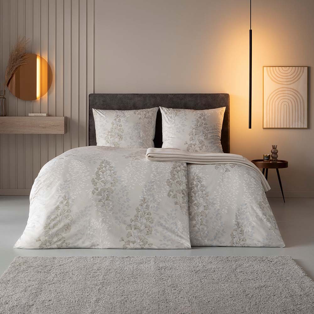 Estella Bettwäsche Estella Mako Jersey Bettwäsche 135x200 Marie natur Gingo günstig online kaufen