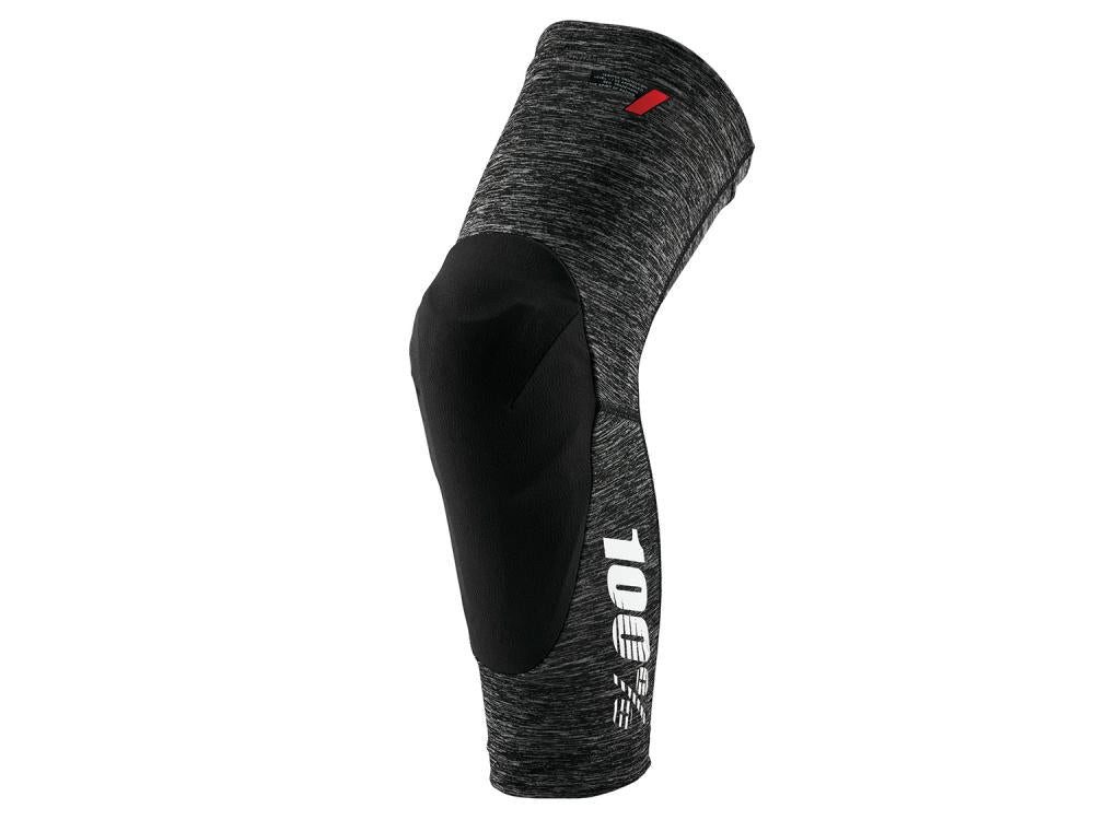 Knieschutz 100% Teratec knee guards S Grey Heather / Black - leichter Trail-Knies
