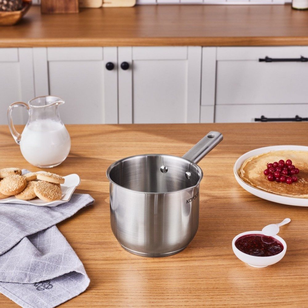 Karaca Milchtopf Karaca Elite Edelstahl Milchkanne 14 cm 1,6 L