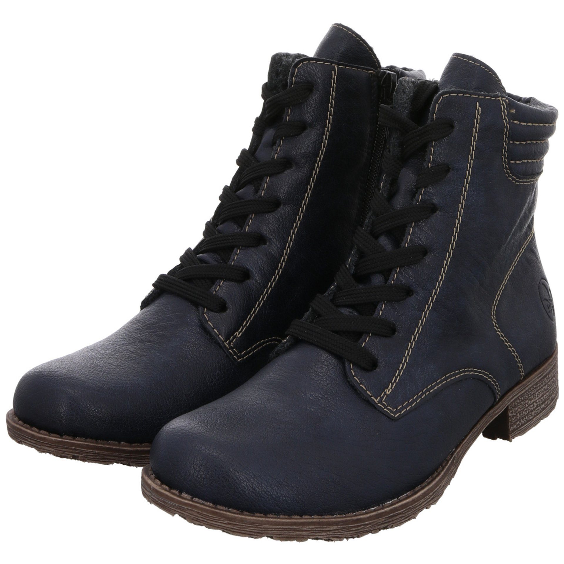 Boots Rieker Synthetik Synthetik Schnürstiefel uni