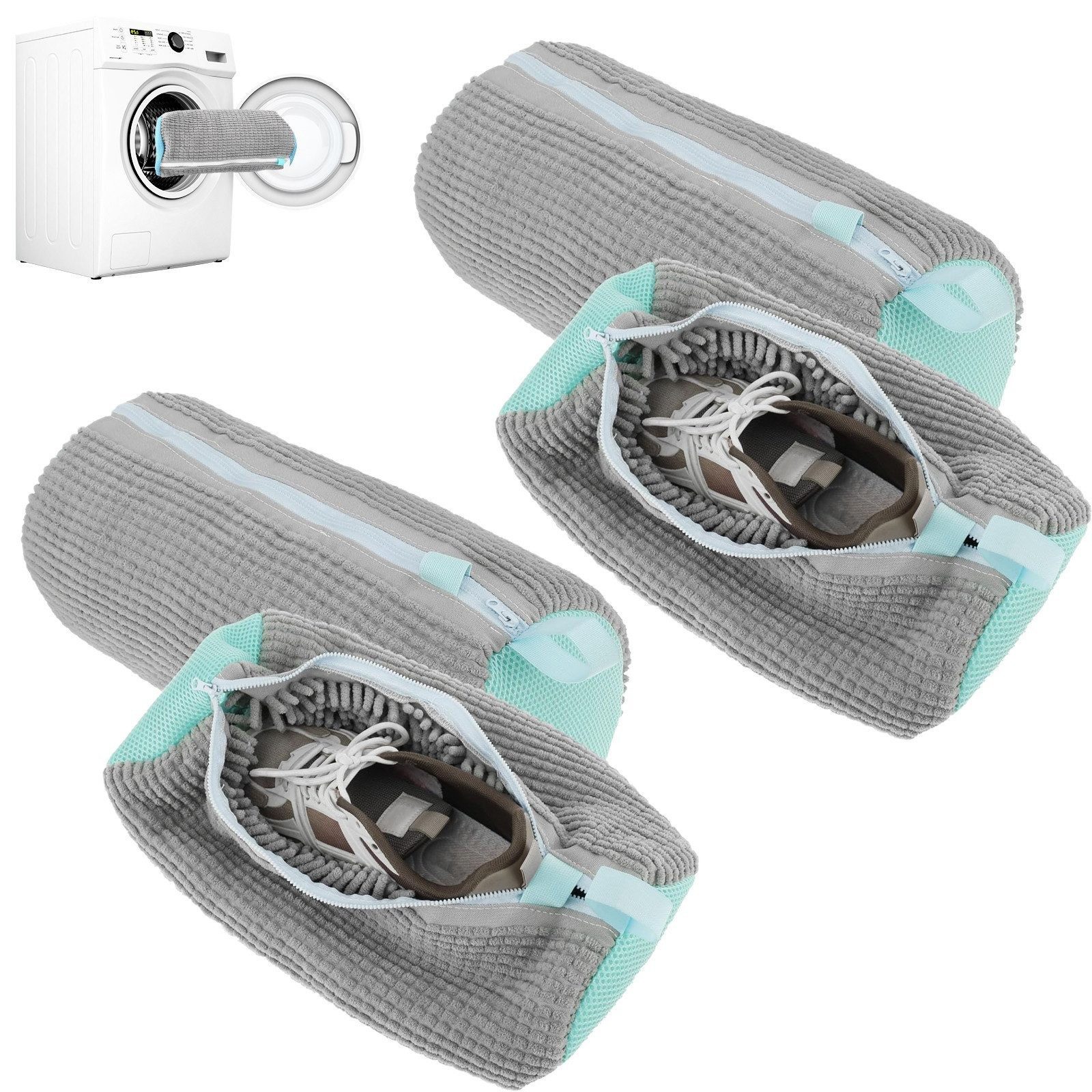 Wäschesack 2 Stück Schuhwaschbeutel Waschmaschine Wäschenetz für Schuhe