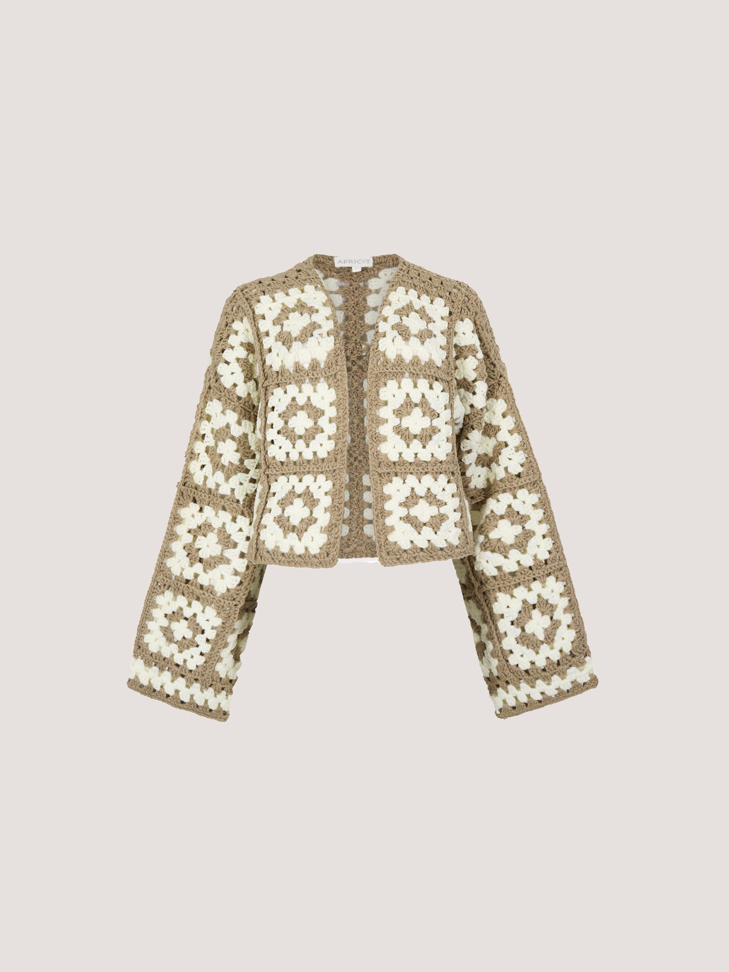 Cardigan Handgestrickte Strickjacke