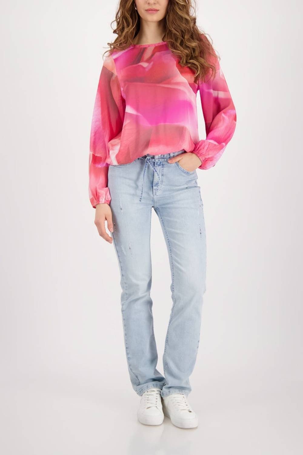 Monari Klassische Bluse 410429 luftig