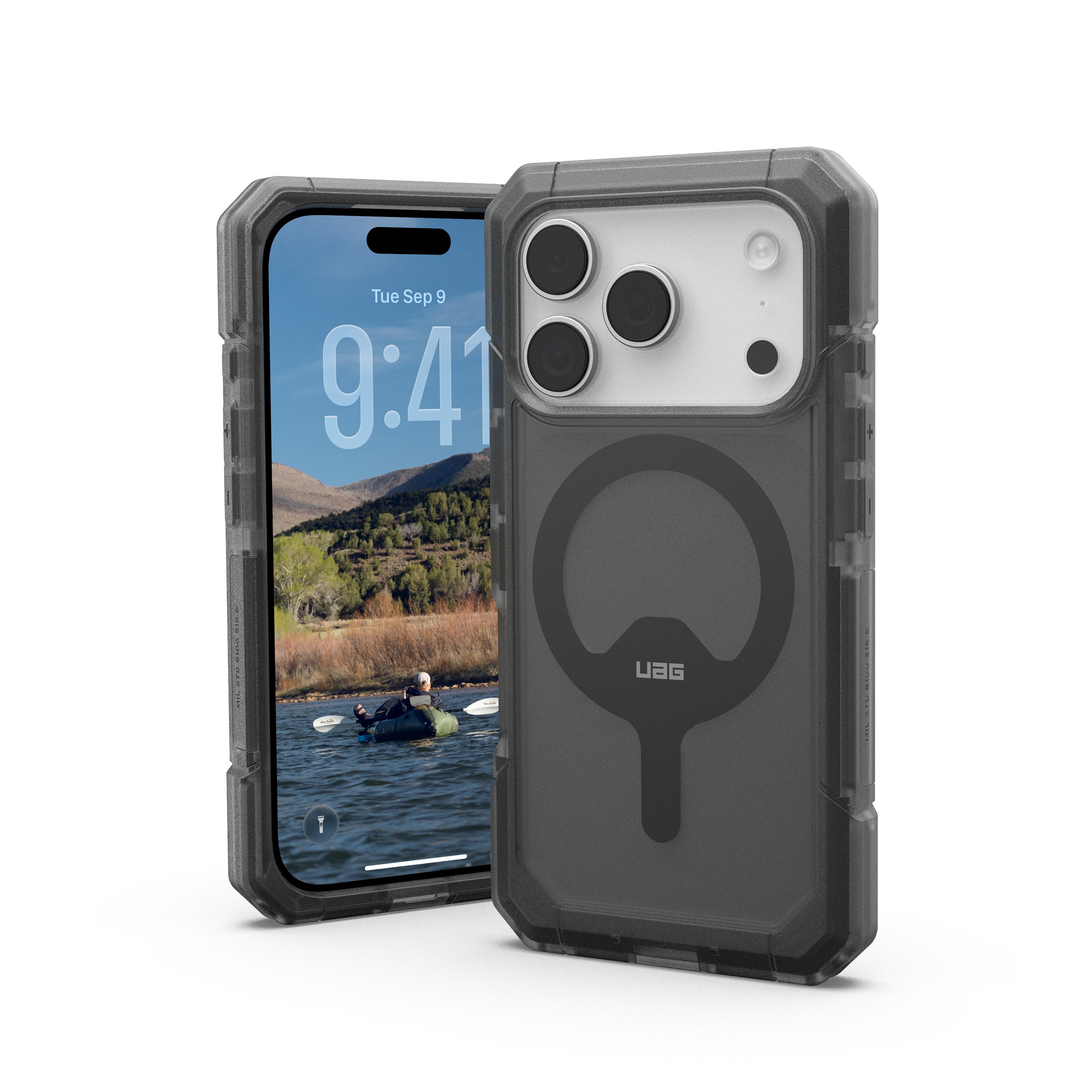 Urban Armor Gear Smartphone-Hülle Trooper - Apple iPhone 17 Pro MagSafe Hülle, [7,6 Meter Fallschutz, MagSafe optimiert]