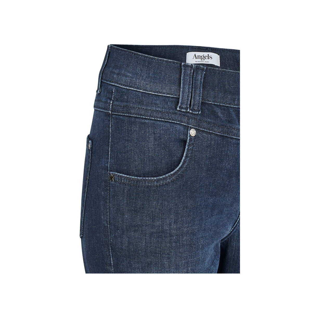 indigo dark skinny fit Skinny-fit-Jeans used 3158 dunkel-blau ANGELS (1-tlg)