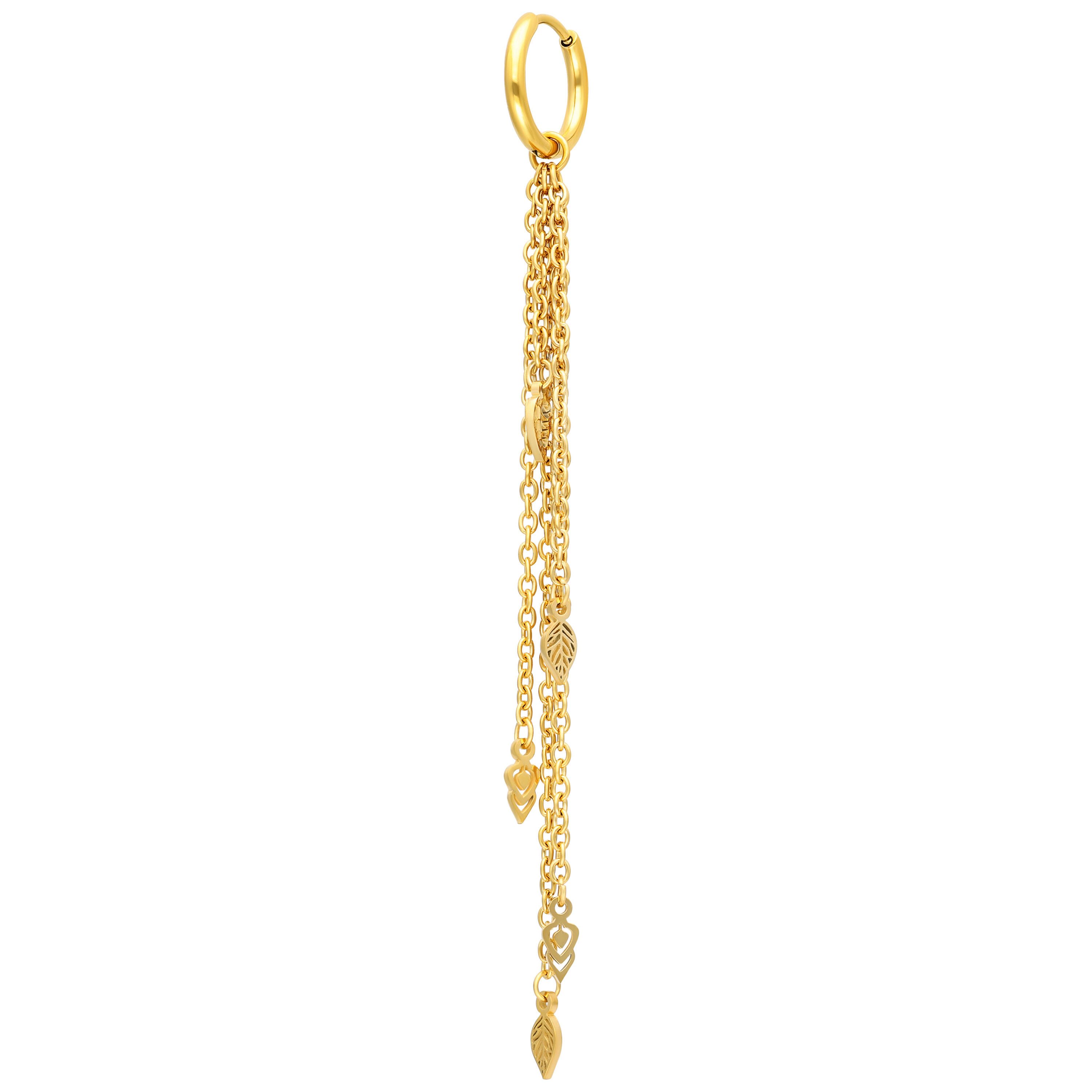 Paar Ohrhänger Falling Leaf Hoops Pair