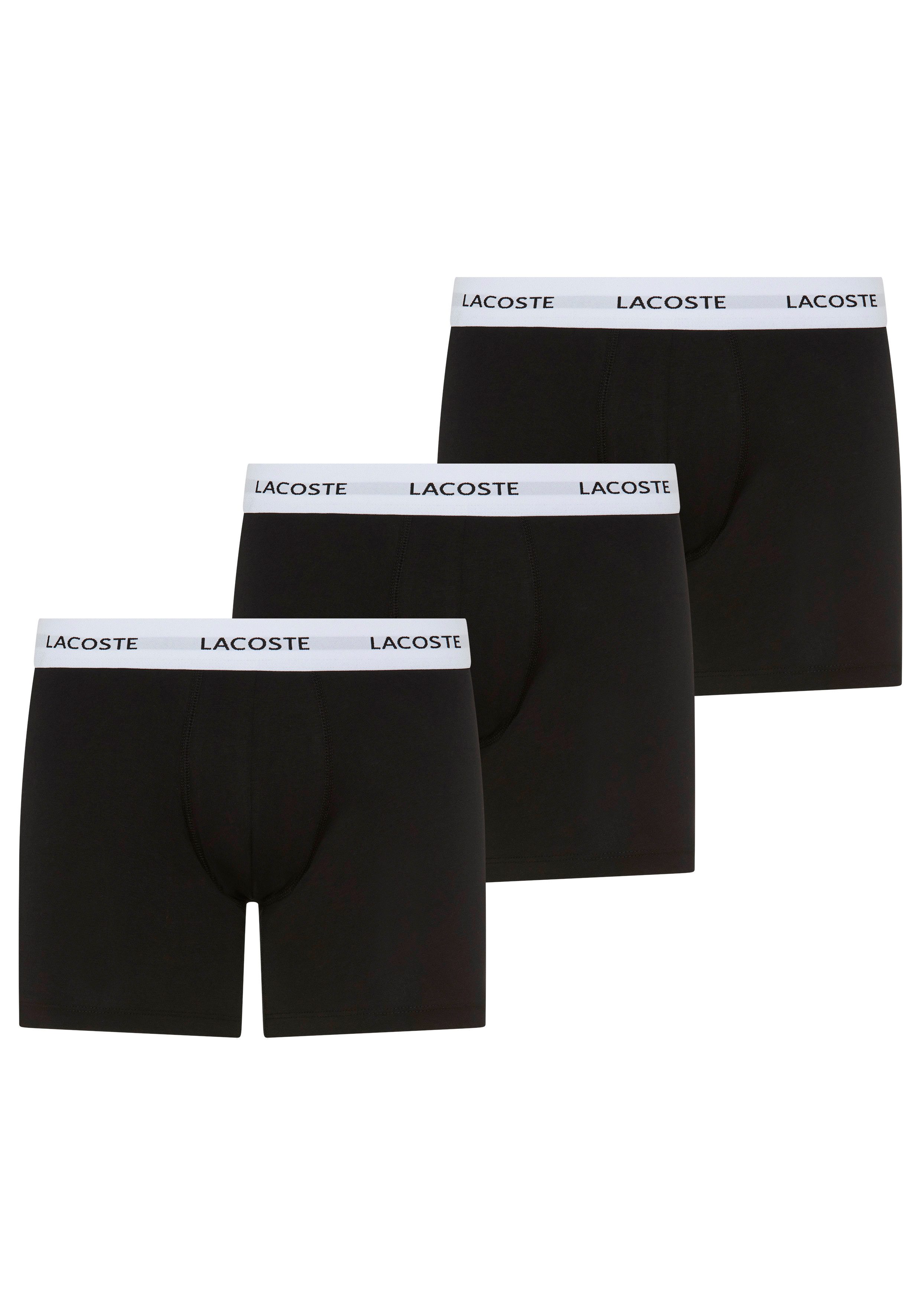 Lacoste Boxer Boxer Brief (Packung, 3er) mit Lacoste-Schriftzug am Bund