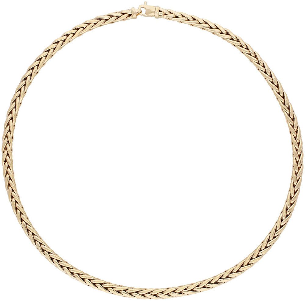 Firetti Collier Schmuck Geschenk Gold 585 Zopfkette Halskette, ca. 5,5 mm breit