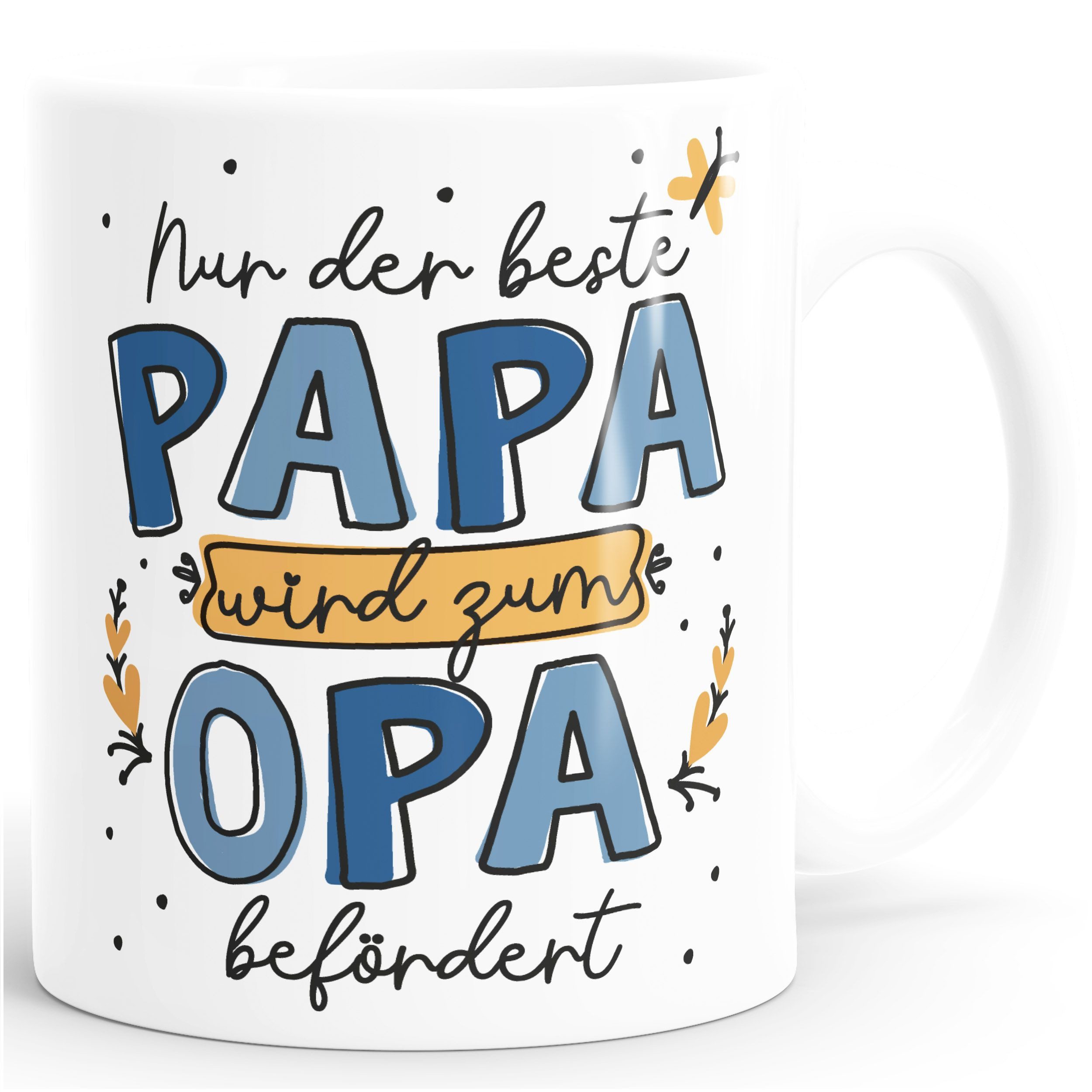 SpecialMe Tasse Kaffee-Tasse Geschenk für Papa zum Vatertag Spruch Nur der beste Papa, Keramik