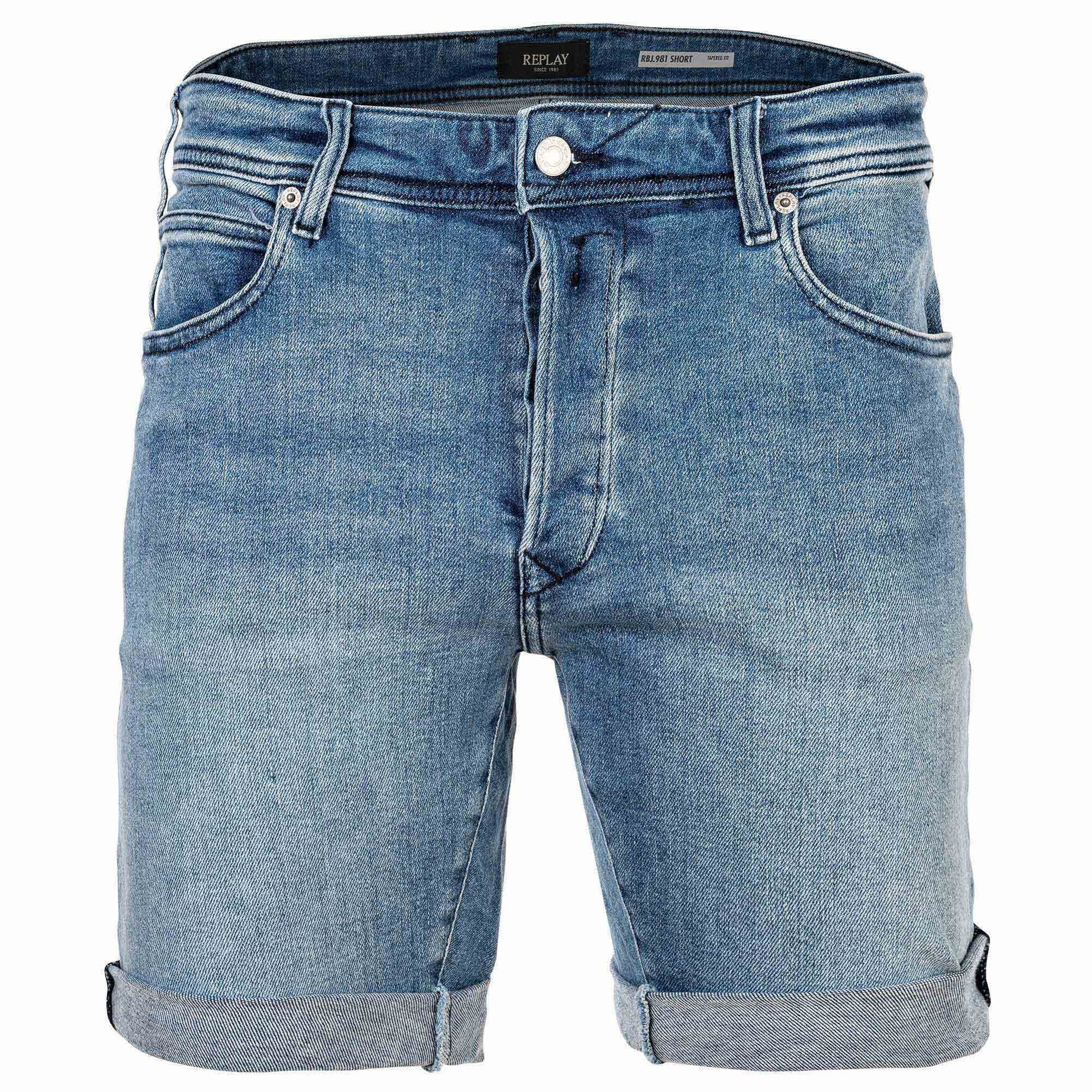 Replay Bermudas Herren Bermuda-Shorts 1er Pack Baumwolle