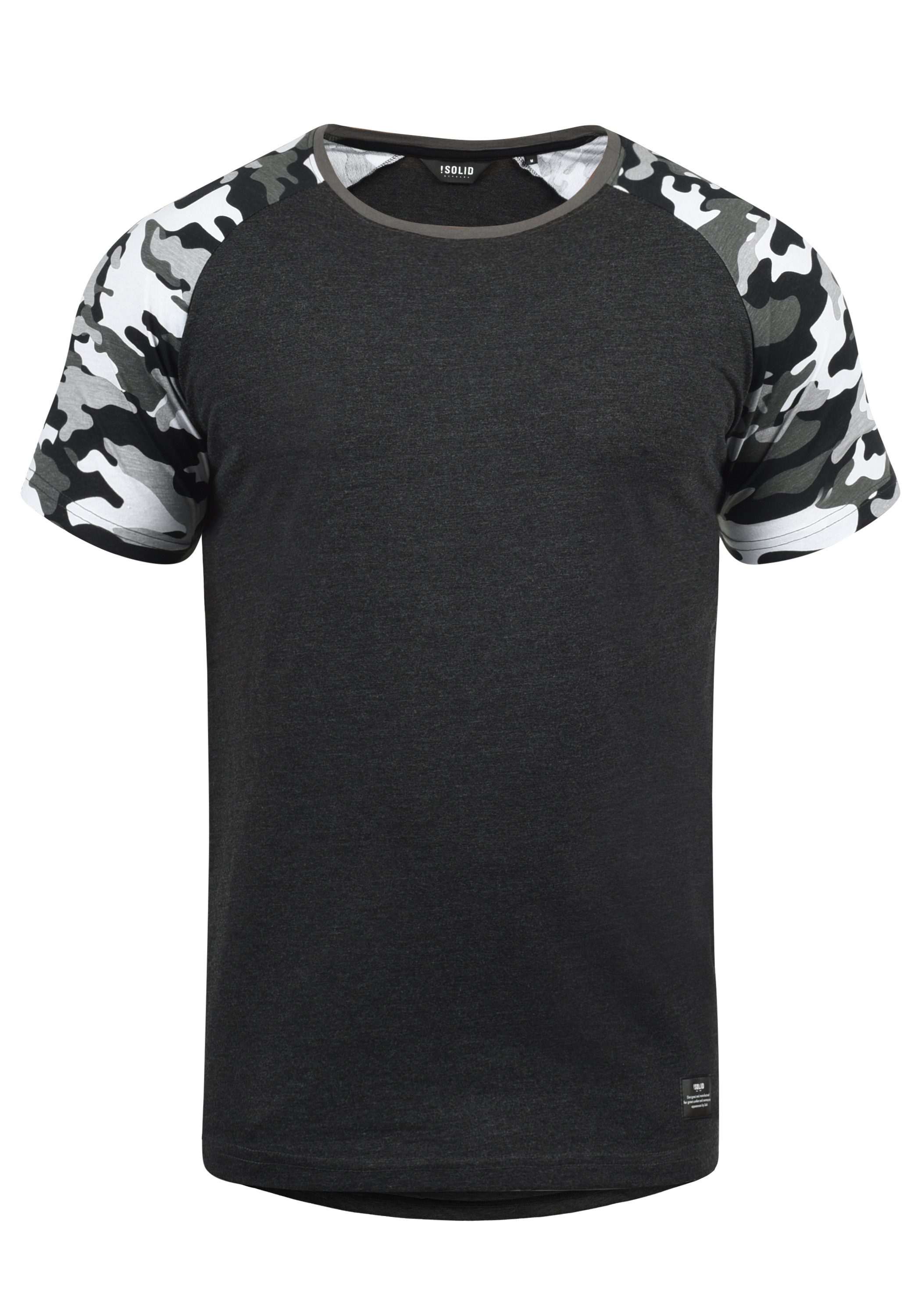 !Solid Rundhalsshirt SDCahil Kurzarmshirt mit Tarnmuster-Print günstig online kaufen