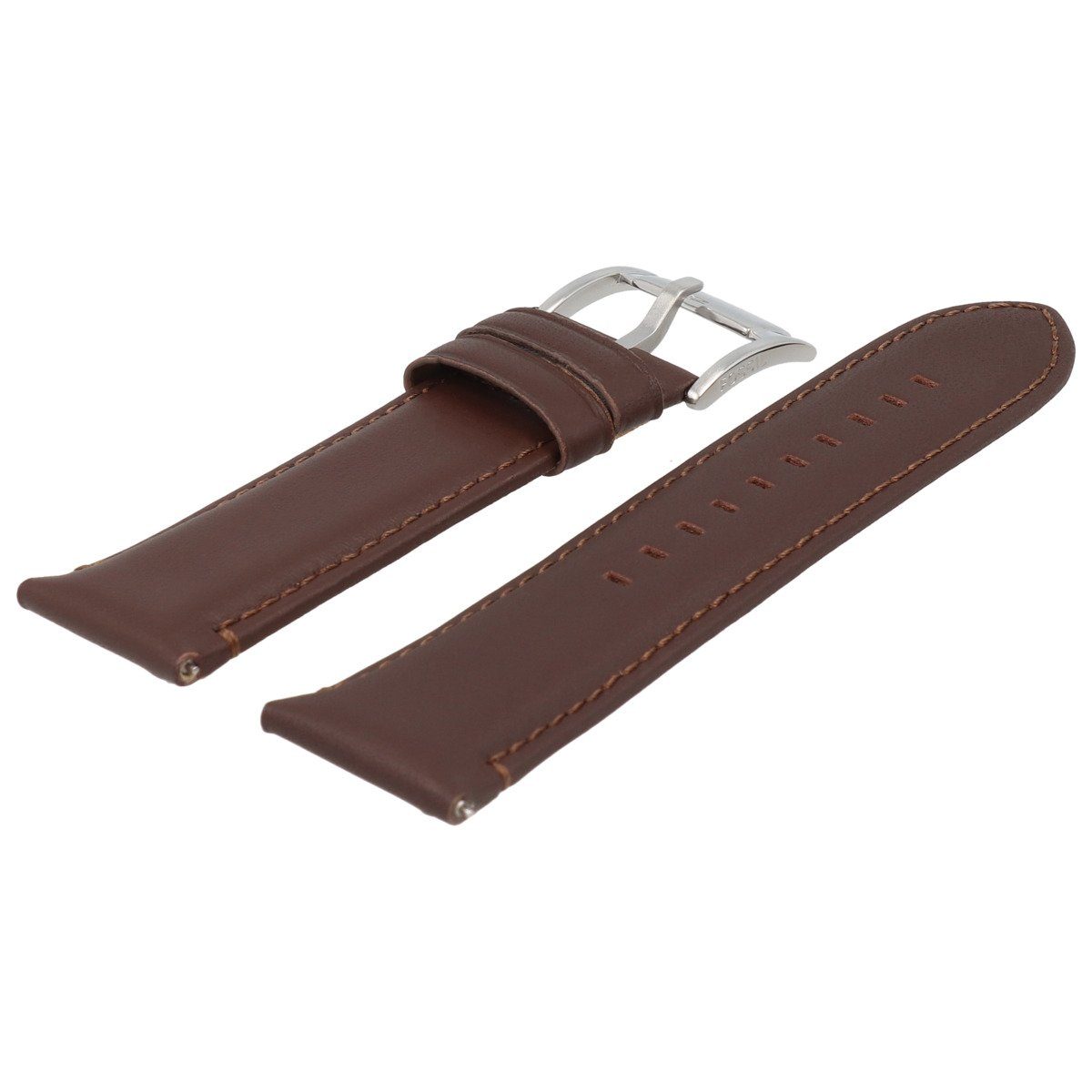 Fossil Uhrenarmband 24mm Leder Braun FS-4865
