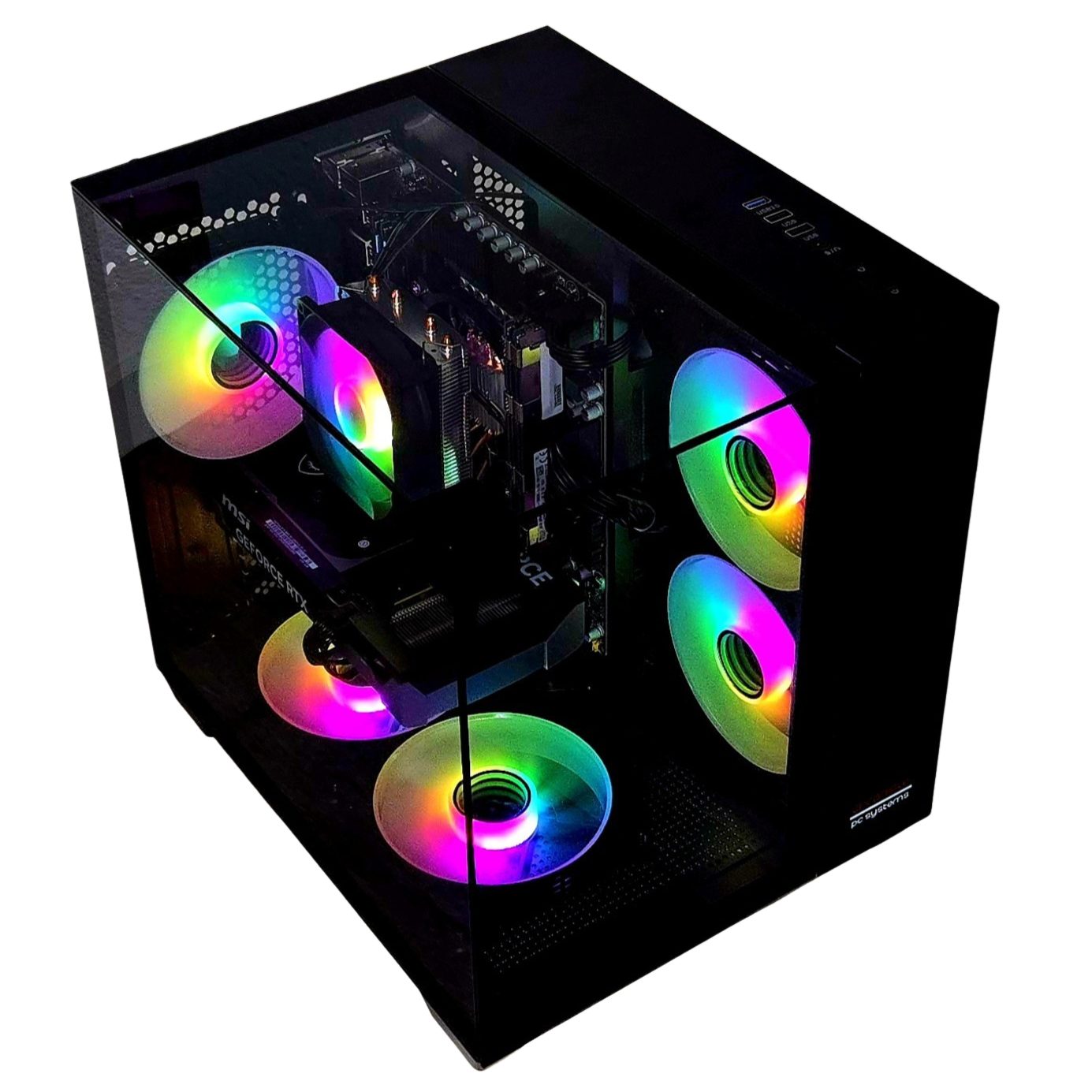 Gaming PC TRIORAMA NVIDIA RTX Intel 10 Core RGB Windows 11 TPM 2.0 Gaming-PC