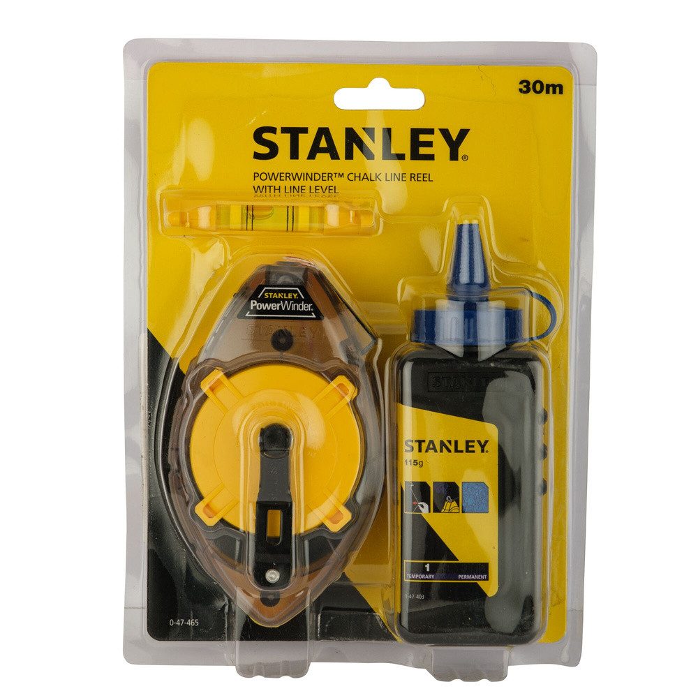 STANLEY Zielmarkierung STANLEY 0-47-465 Schlagschnur-Set PowerWinder 30m 1 St.