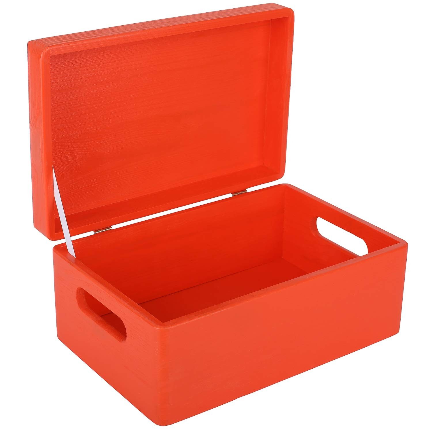 Creative Deco Holzkiste mit Deckel 30x20x14 cm (1cm) Erinnerungsbox