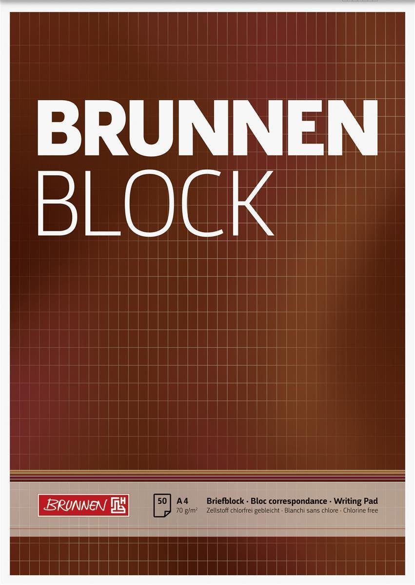 BRUNNEN Collegeblock BRUNNEN 1052729 Block "BRUNNEN-Block" A4 rautiert