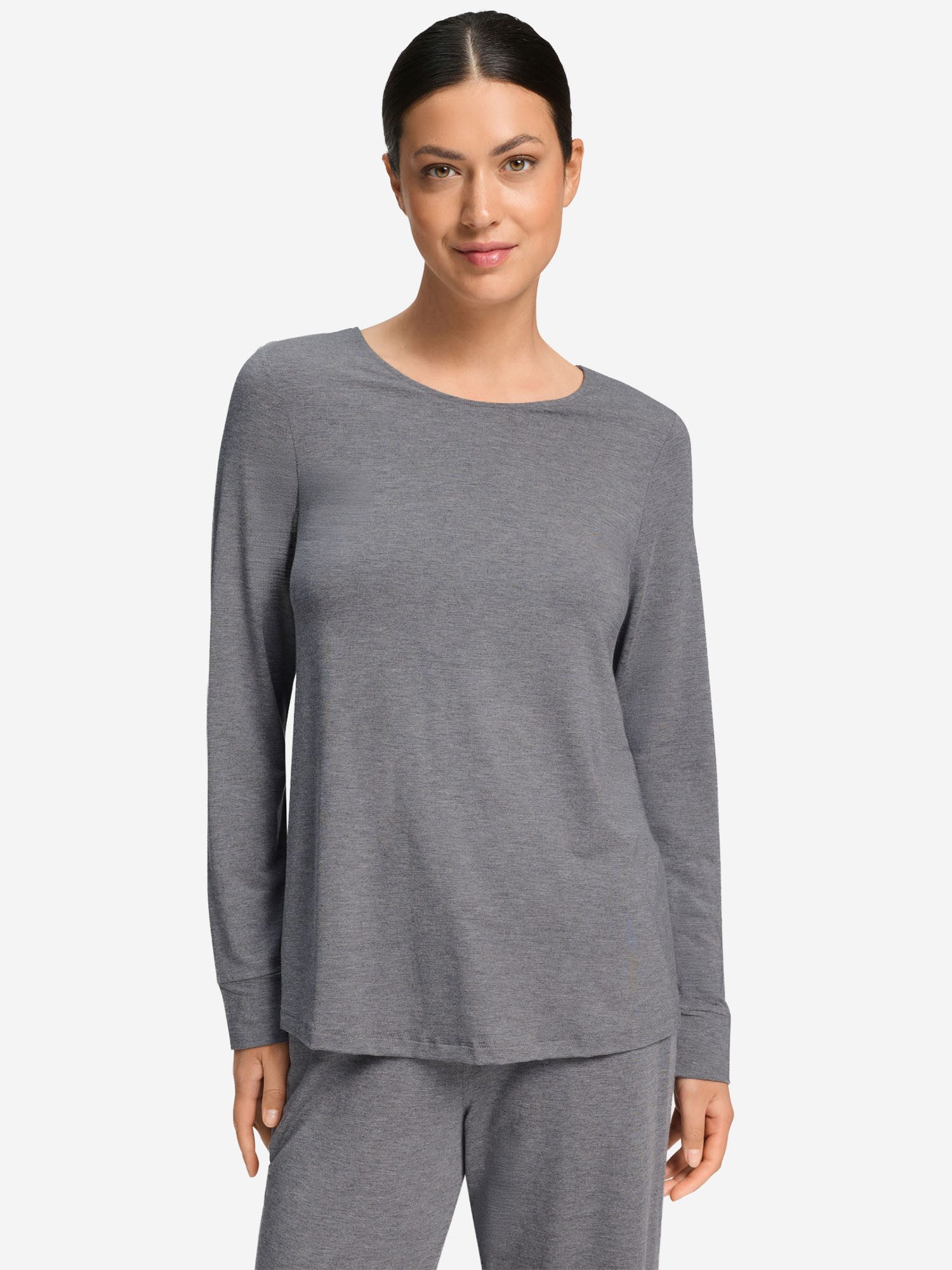 Hanro Longsleeve Natural Elegance Langarmshirt, Longshirt, Shirt langarm