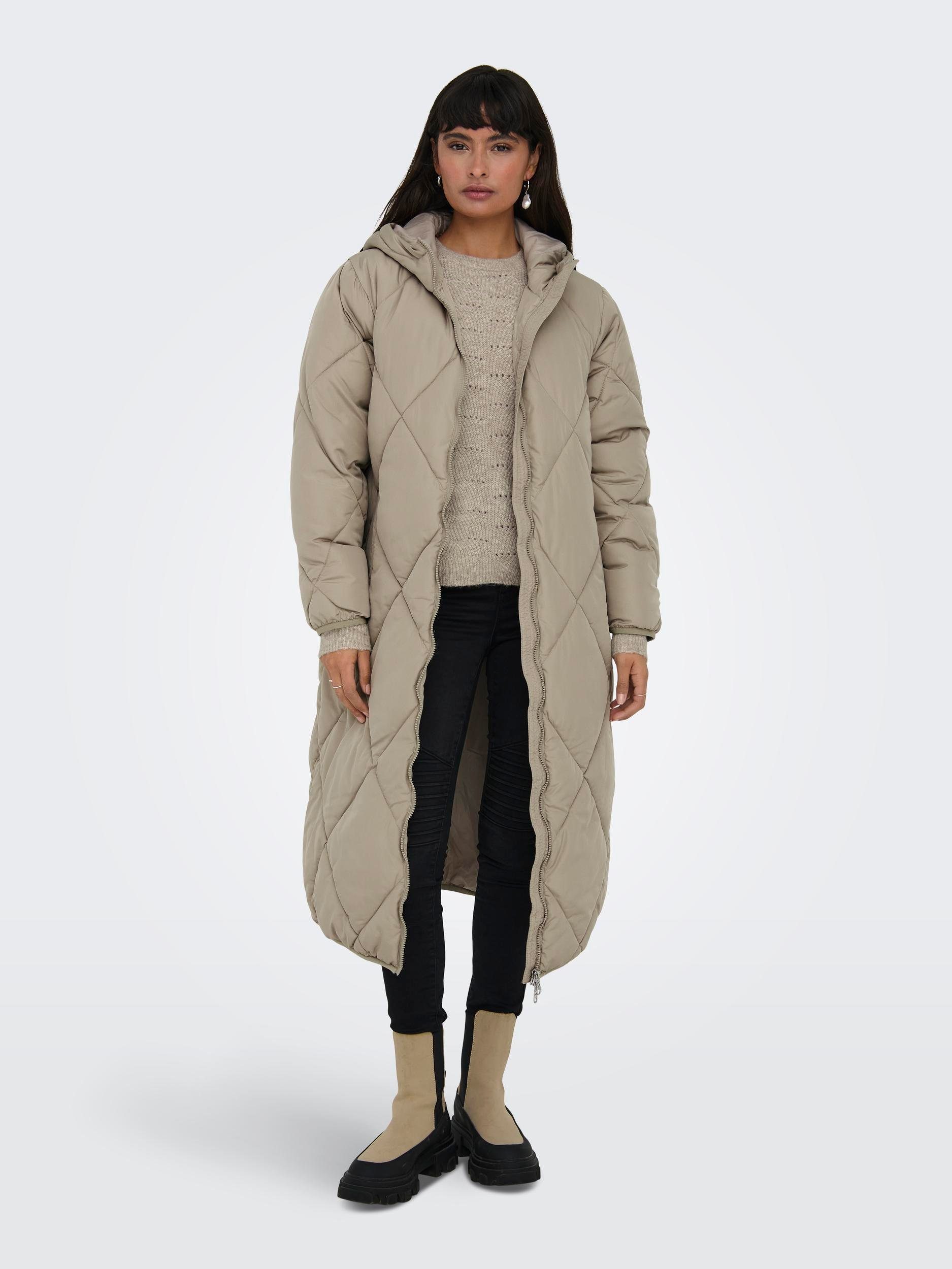 ONLY Maxikleid ONLNEWTAMARA X-LONG QUILTED CC Weathered Teak COAT