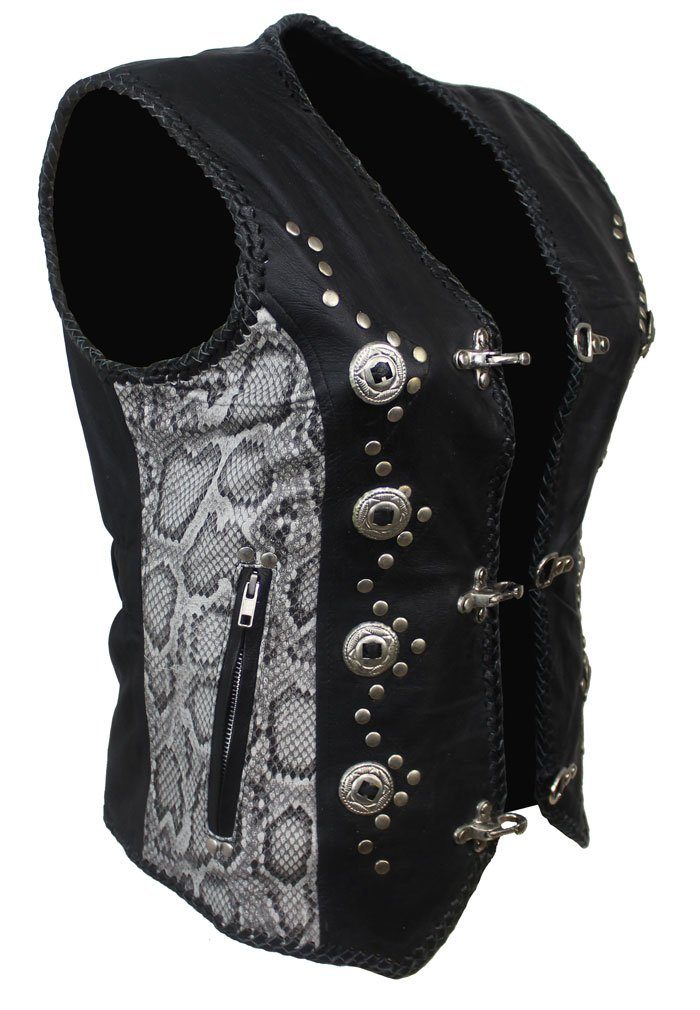 Alpha Speeds Motorradweste Damen Motorradkutte Bikerweste günstig online kaufen
