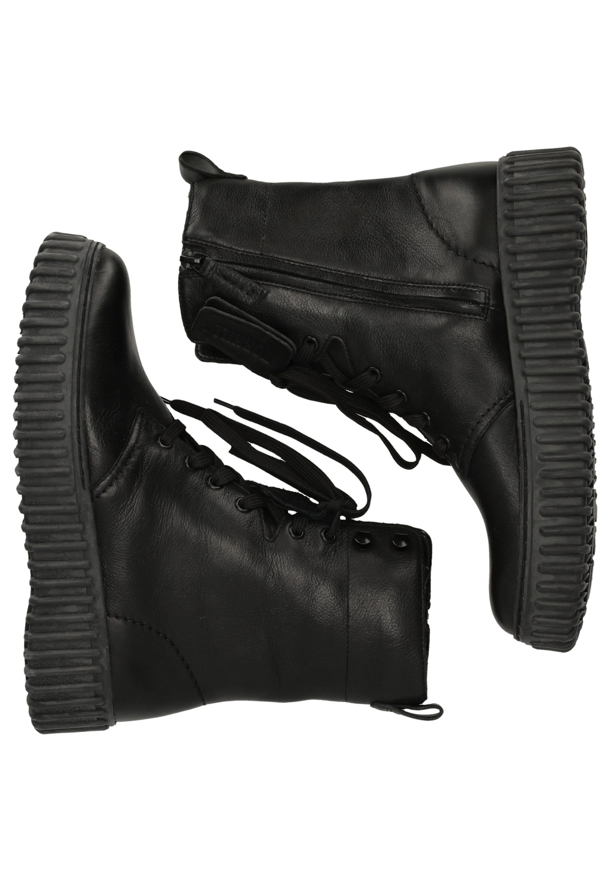 Clarks Torhill Style Stiefel aus schwarzem Glattleder